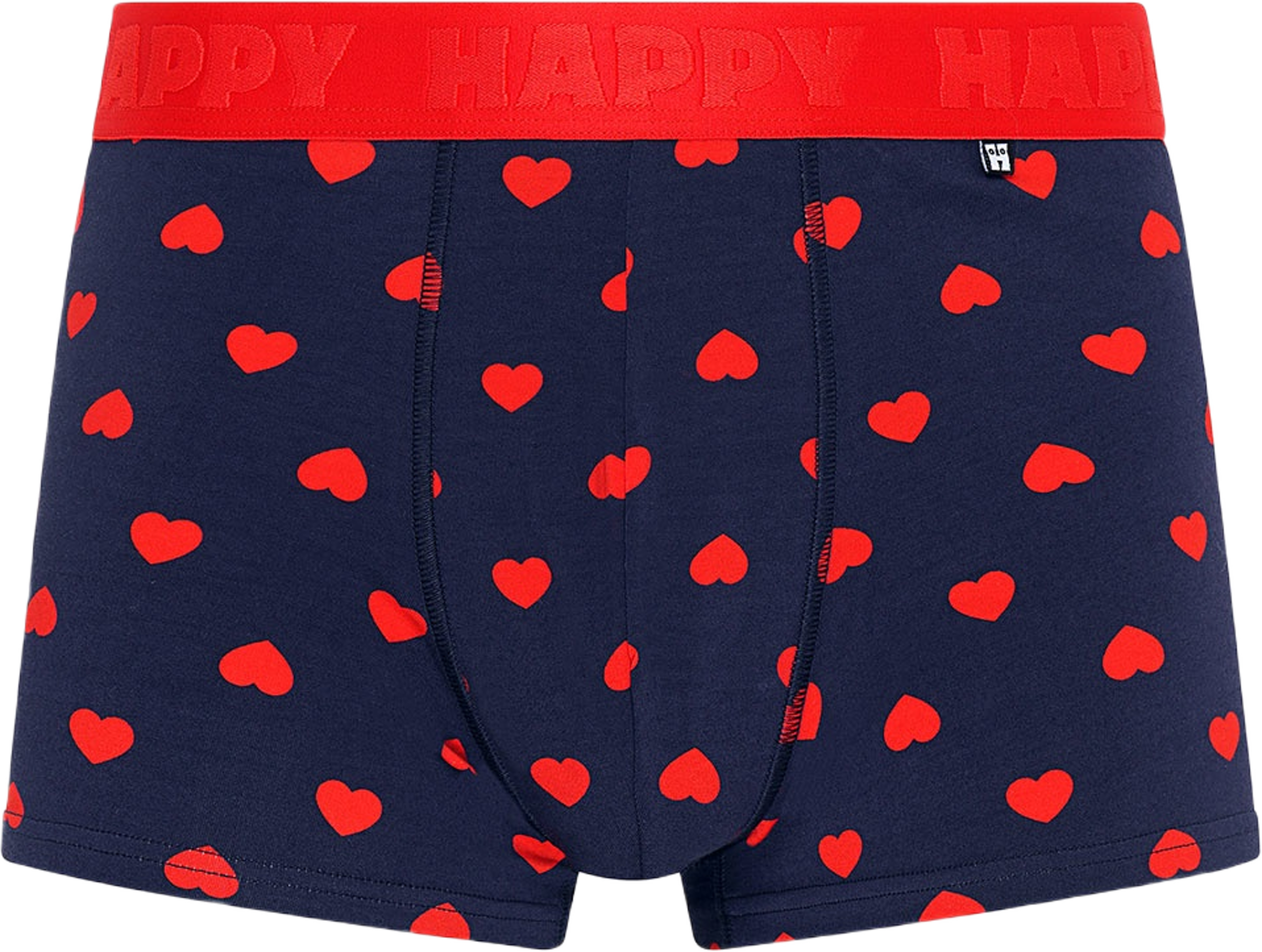 1-Pack Hearts Short Boxer, från Happy Socks, i färgen Navy. Klicka för att öppna bilden i stort format