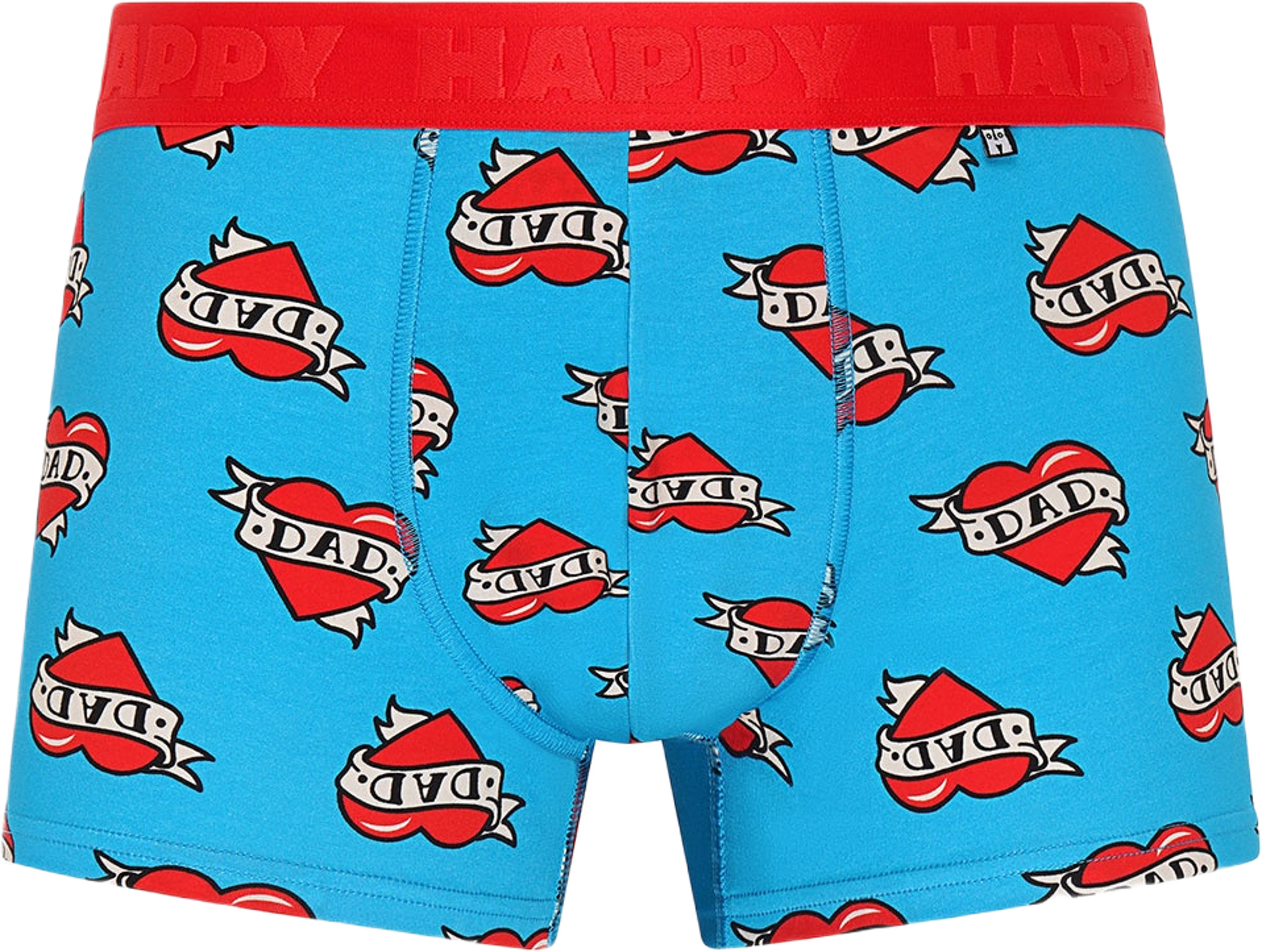 2-Pack Super Dad Short Boxers Gift Set, från Happy Socks, i färgen Blue. Klicka för att öppna bilden i stort format