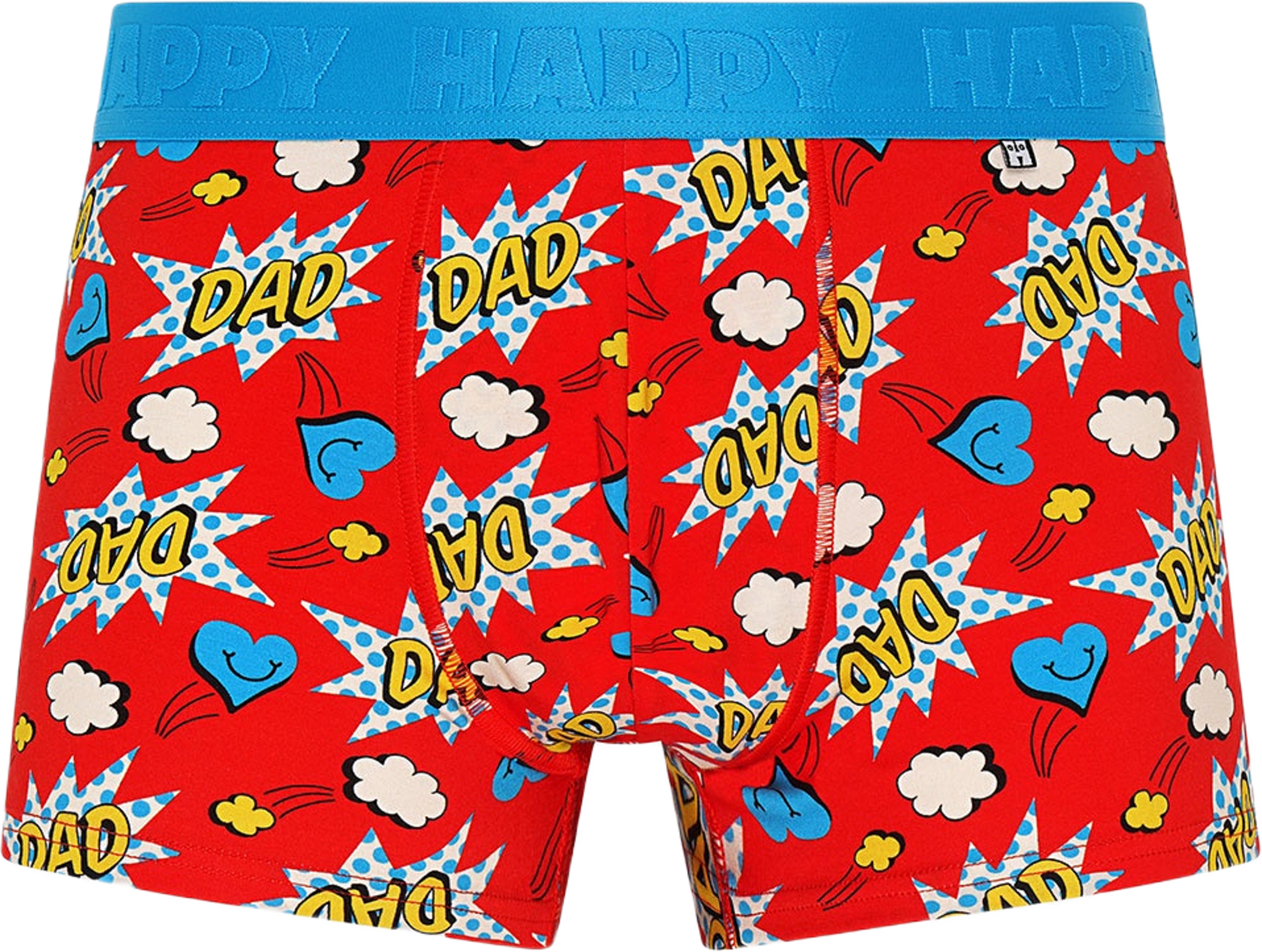 2-Pack Super Dad Short Boxers Gift Set, från Happy Socks, i färgen Blue. Klicka för att öppna bilden i stort format