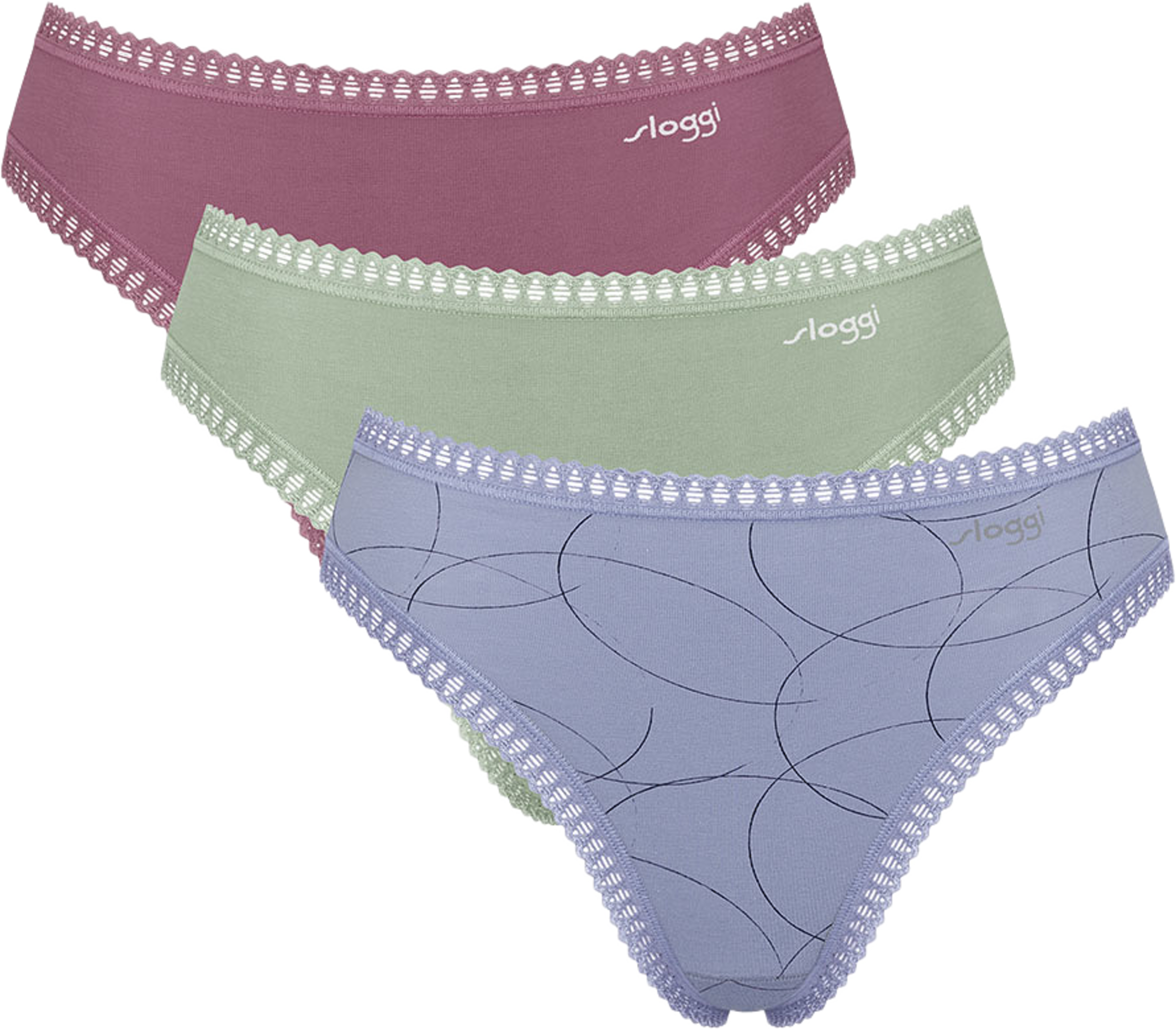 GO Crush High Leg, från Sloggi, i färgen Multiple Colours 8. Klicka för att öppna bilden i stort format