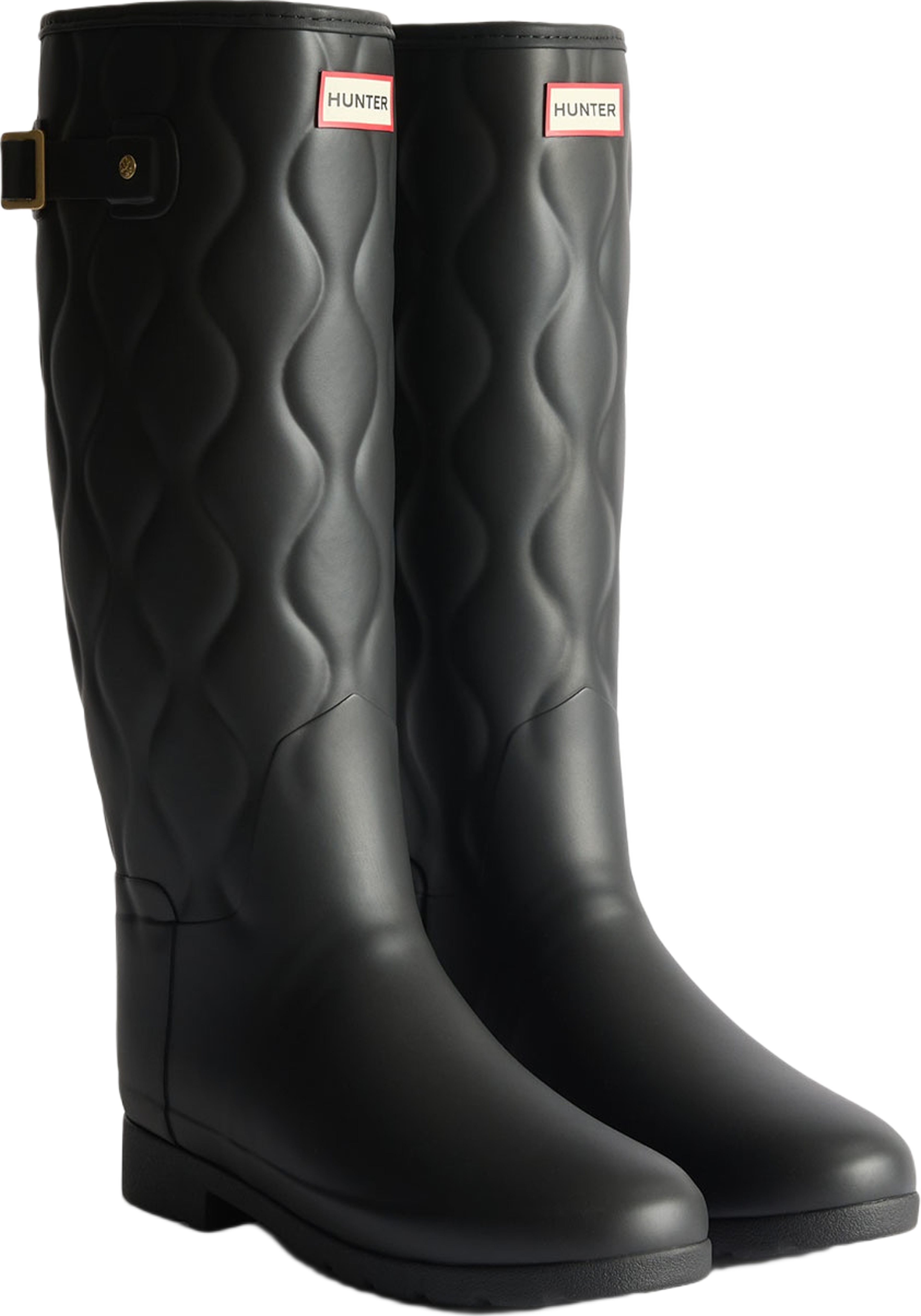 WOMENS ORIGINALS REFINED TALL ONION QUILT, från Hunter, i färgen Black.