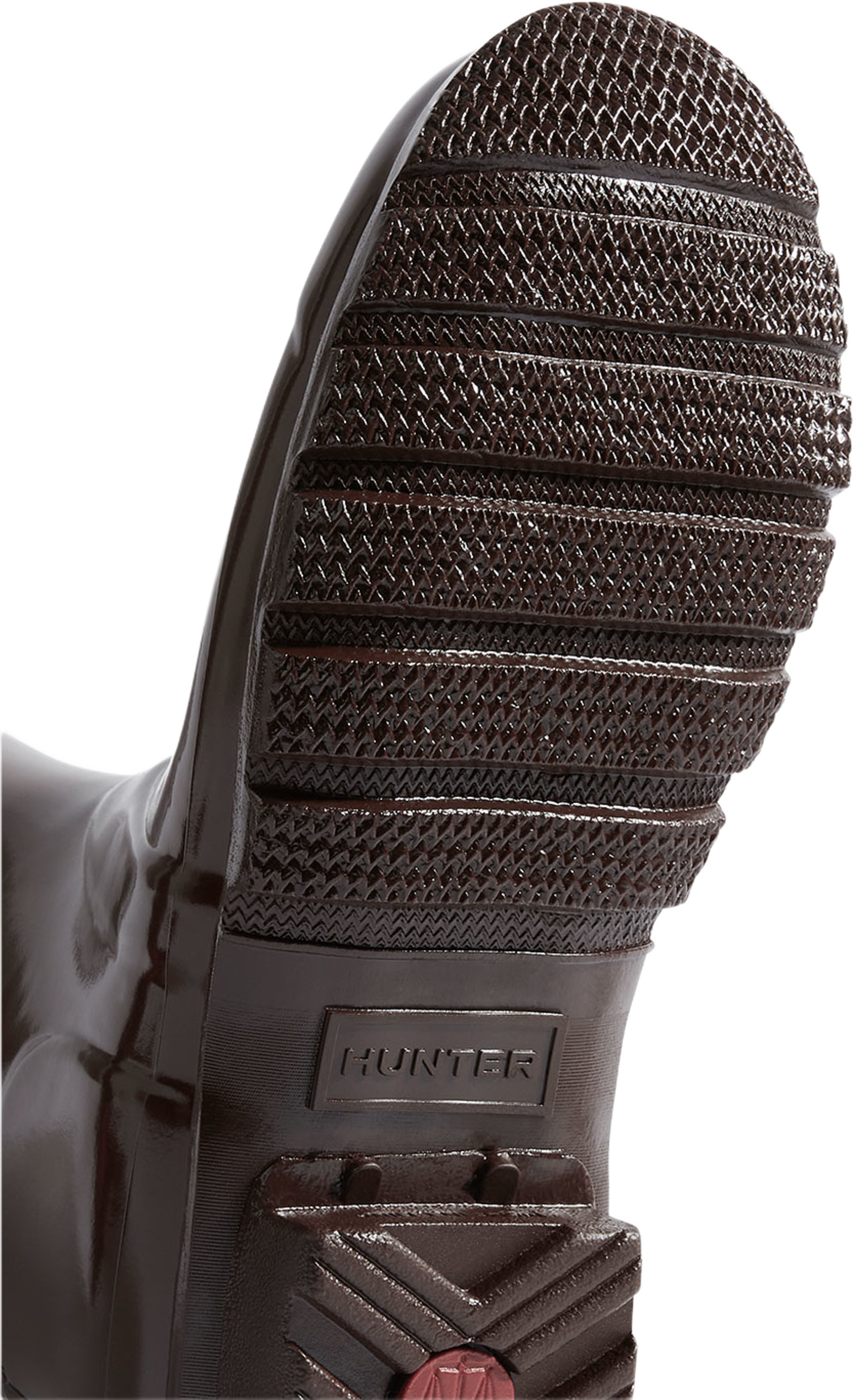 WOMENS ORIGINAL TALL GLOSS BOOT, från Hunter, i färgen Chocolate Brown. Klicka för att öppna bilden i stort format