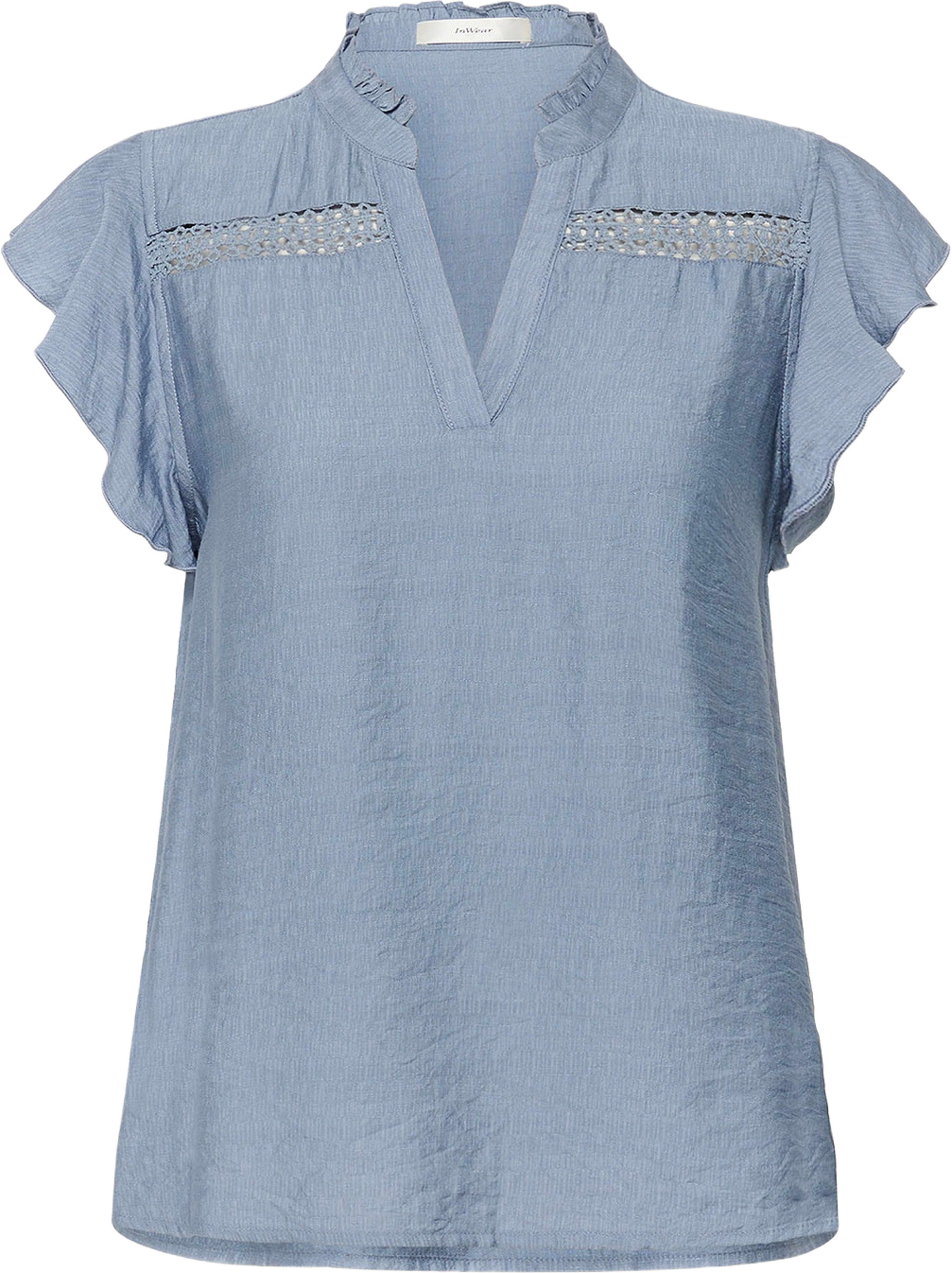 Ima Blouse, från Inwear, i färgen Bleached Blue. Klicka för att öppna bilden i stort format