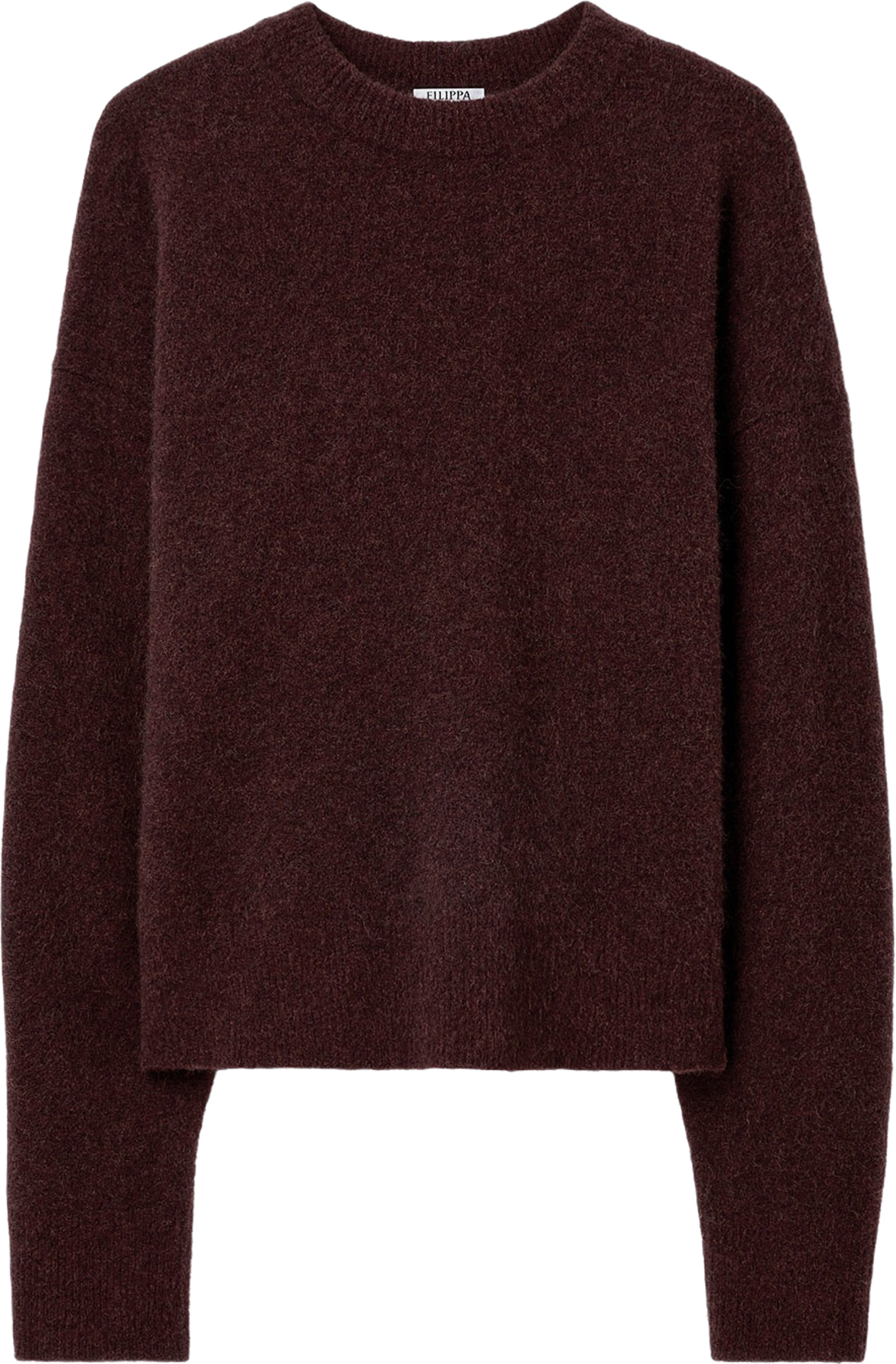 Wool Yak Crewneck Sweater, från Filippa K, i färgen Burgundy.