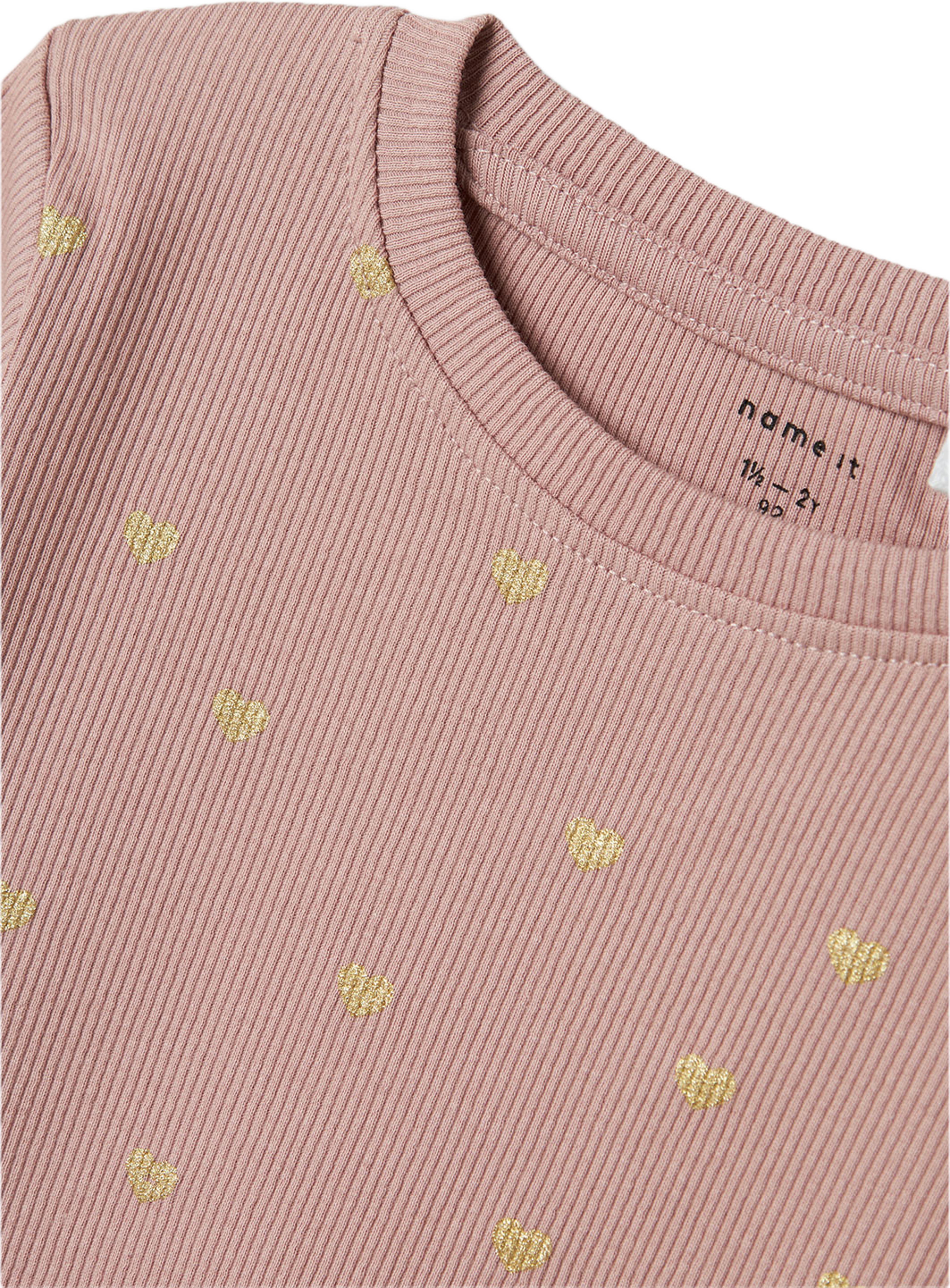 NADJA LS DRESS, från Name It, i färgen Deauville Mauve. Klicka för att öppna bilden i stort format