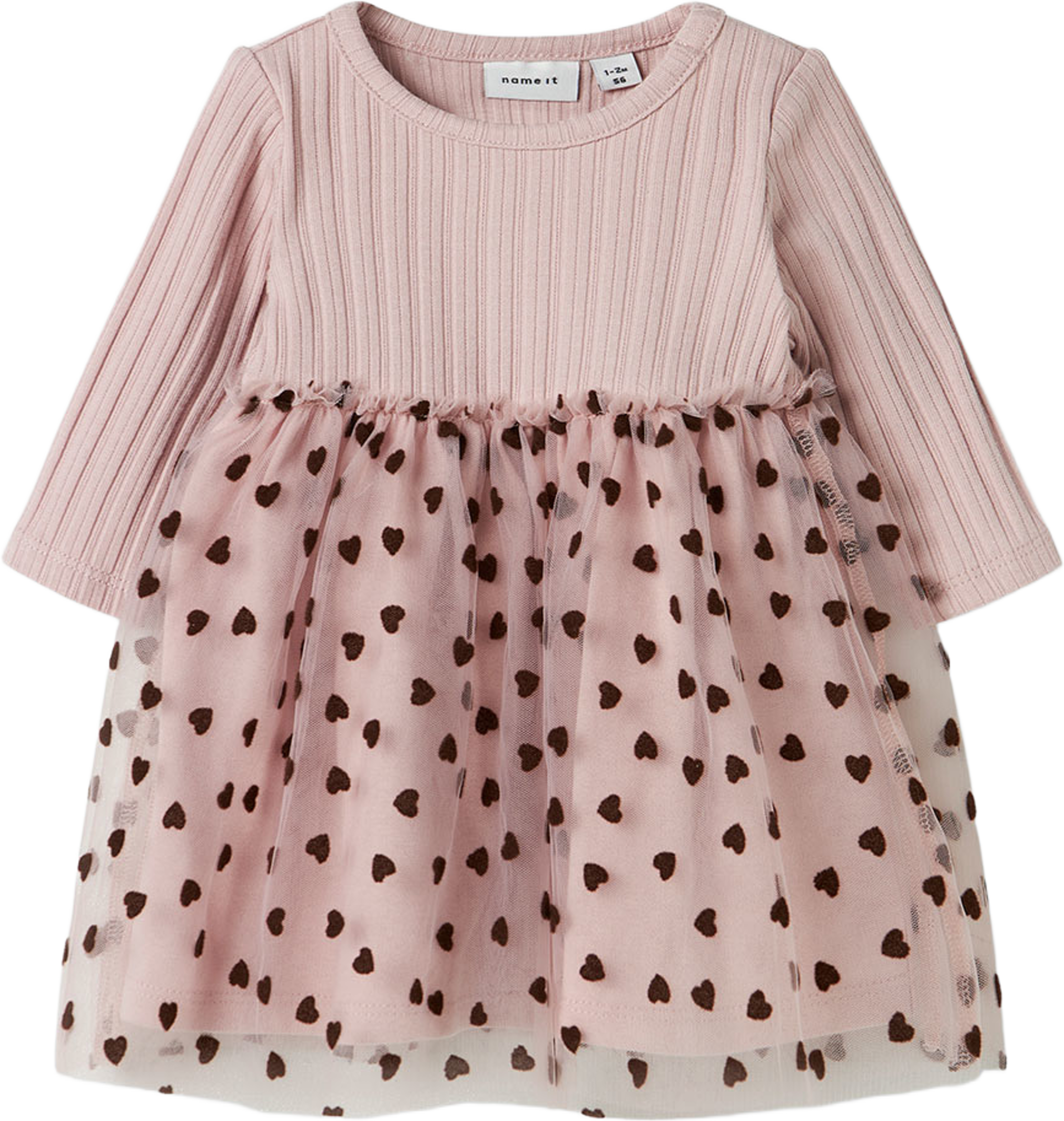 Nbfnea Ls Tulle Dress, från Name It, i färgen Burnished Lilac. Klicka för att öppna bilden i stort format