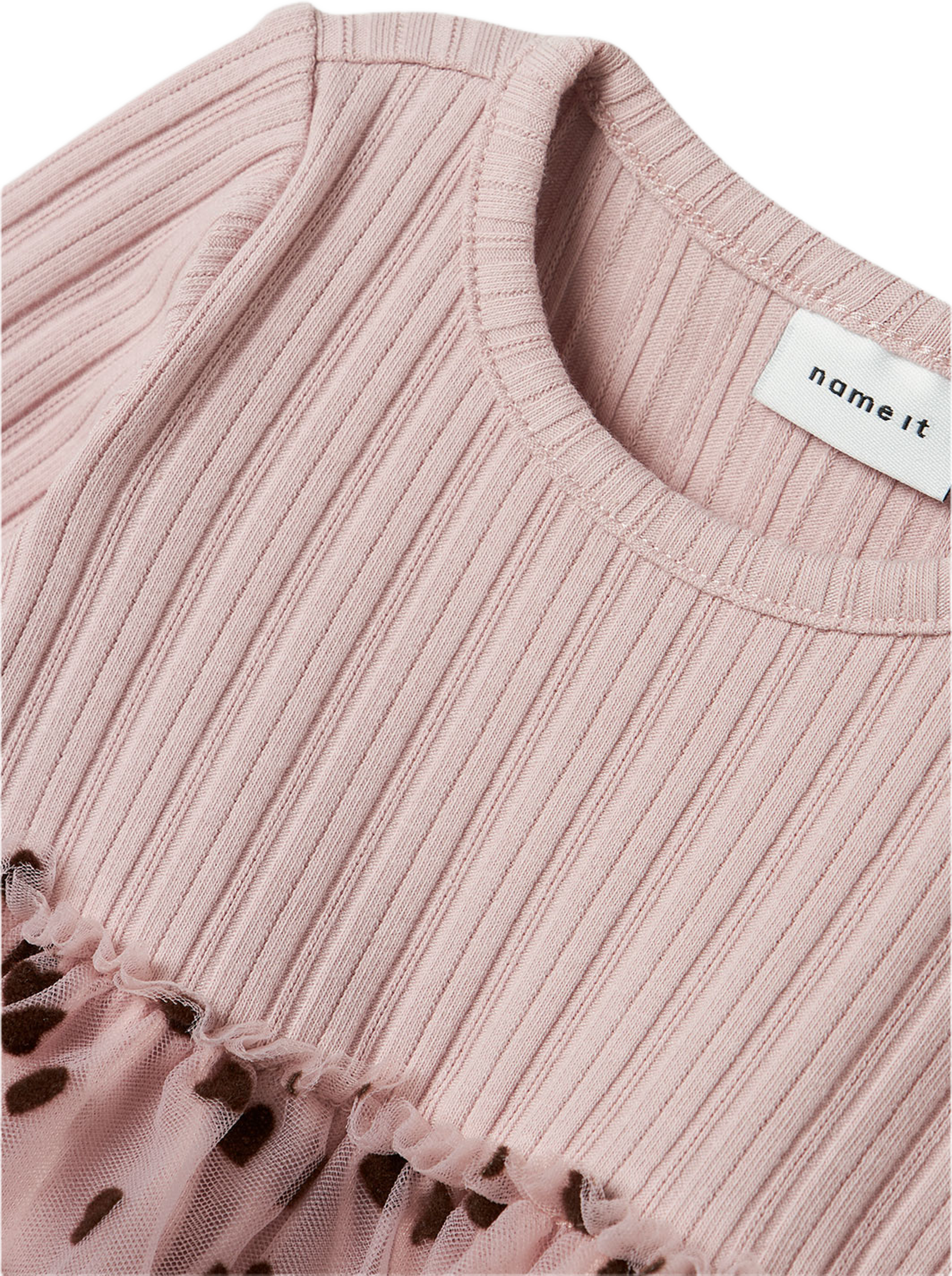 Nbfnea Ls Tulle Dress, från Name It, i färgen Burnished Lilac. Klicka för att öppna bilden i stort format