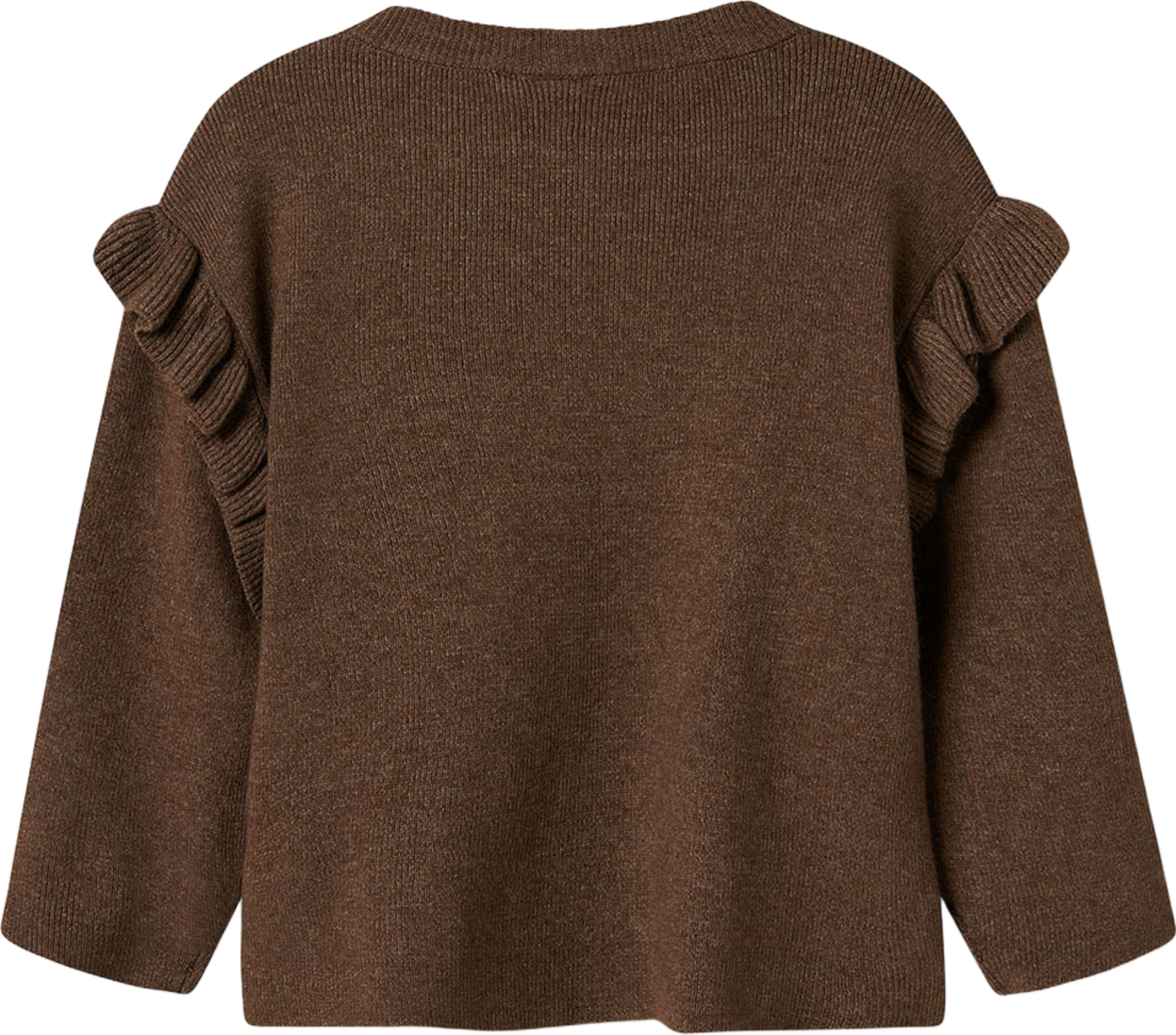 Nmfnalia Ls Knit, från Name It, i färgen Peppercorn. Klicka för att öppna bilden i stort format