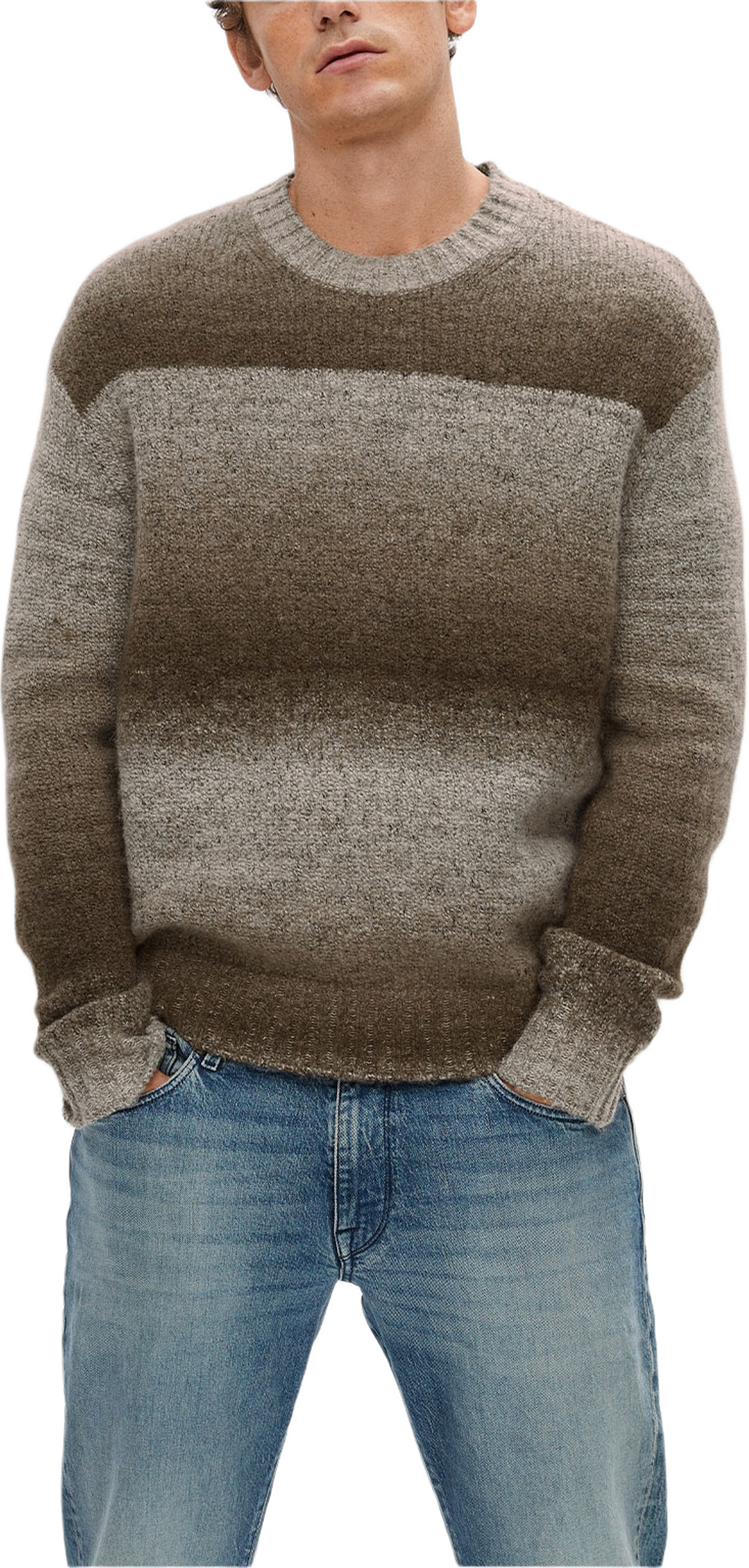 SLHGAARD Pullover, från Selected Homme, i färgen Chinchilla Multi Color.