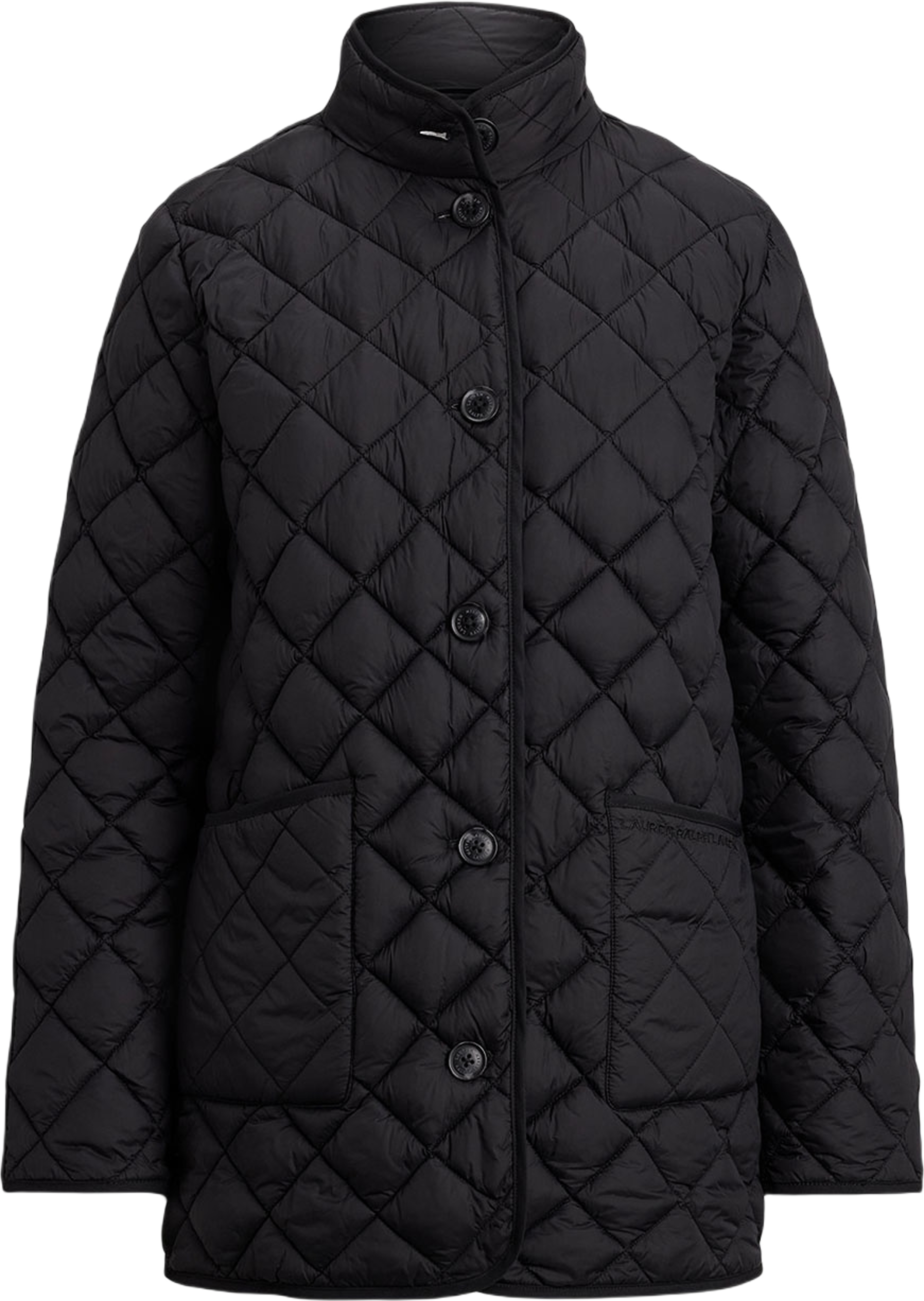 Hooded Diamond-Quilted Down Coat, från Lauren Ralph Lauren, i färgen Black.