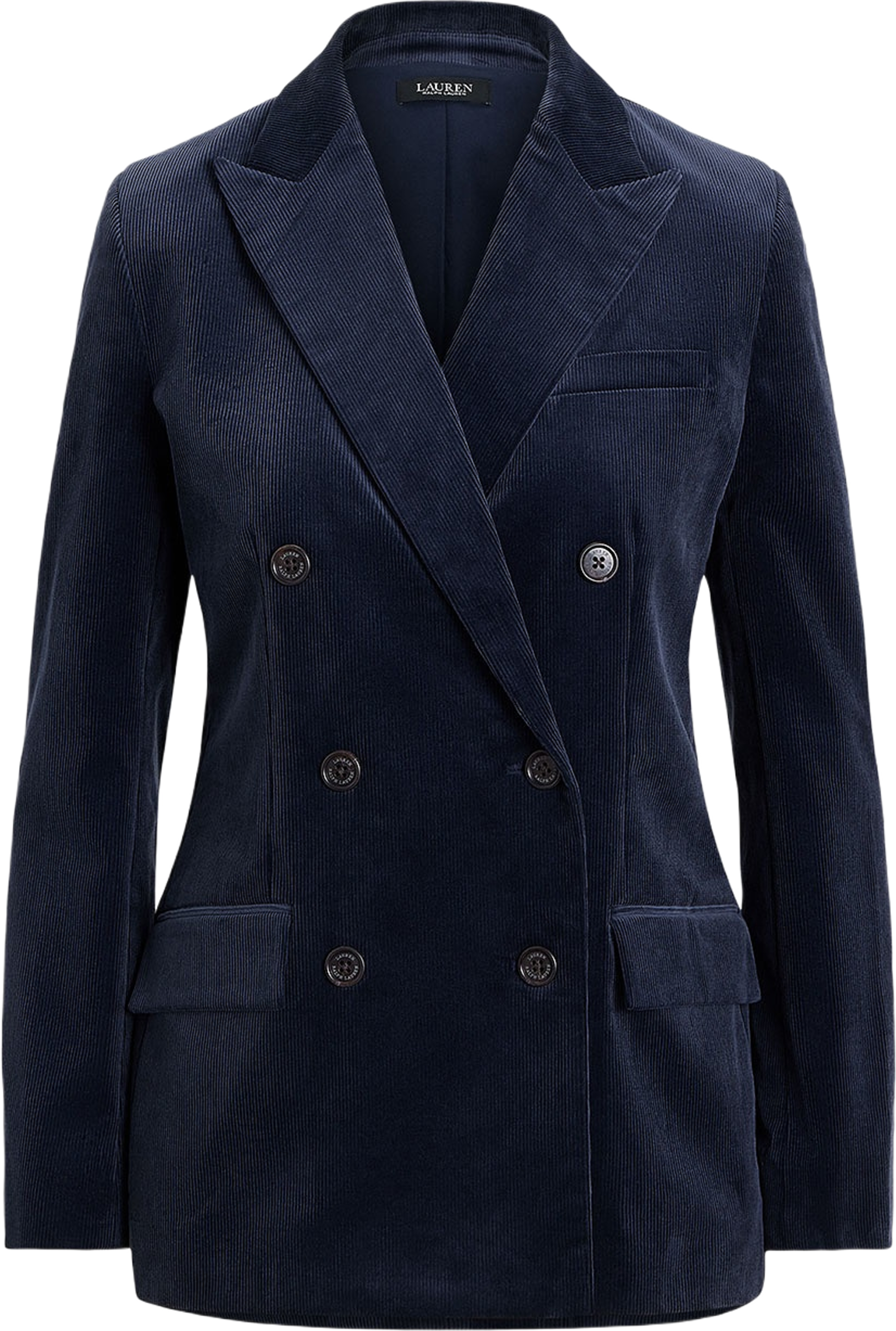 Double-Breasted Corduroy Blazer