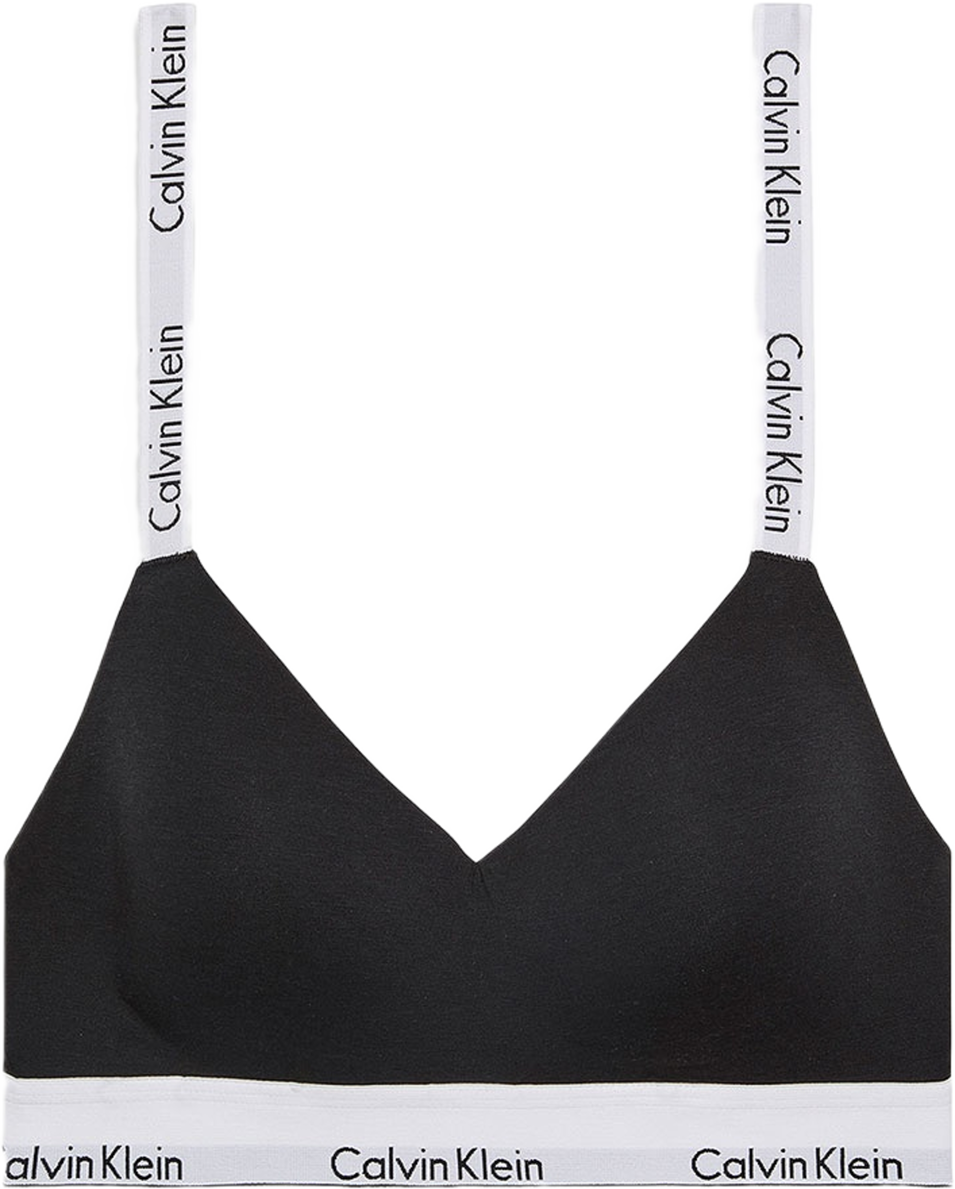 Bralette med vadderad support i skön Bomull & modal blandning., från Calvin Klein, i färgen Black.