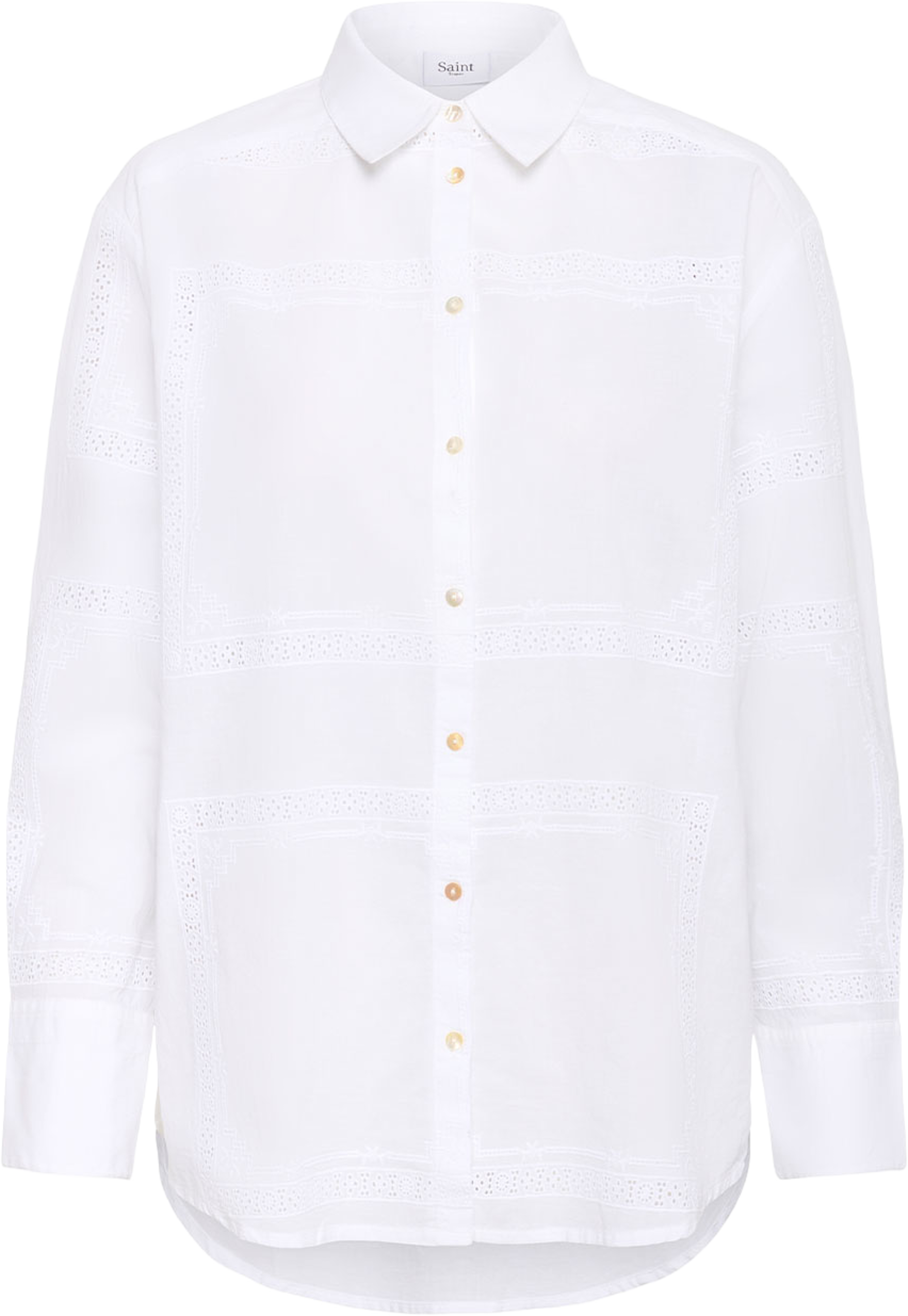 OliciaSZ Shirt, från Saint Tropez, i färgen Bright White. Klicka för att öppna bilden i stort format