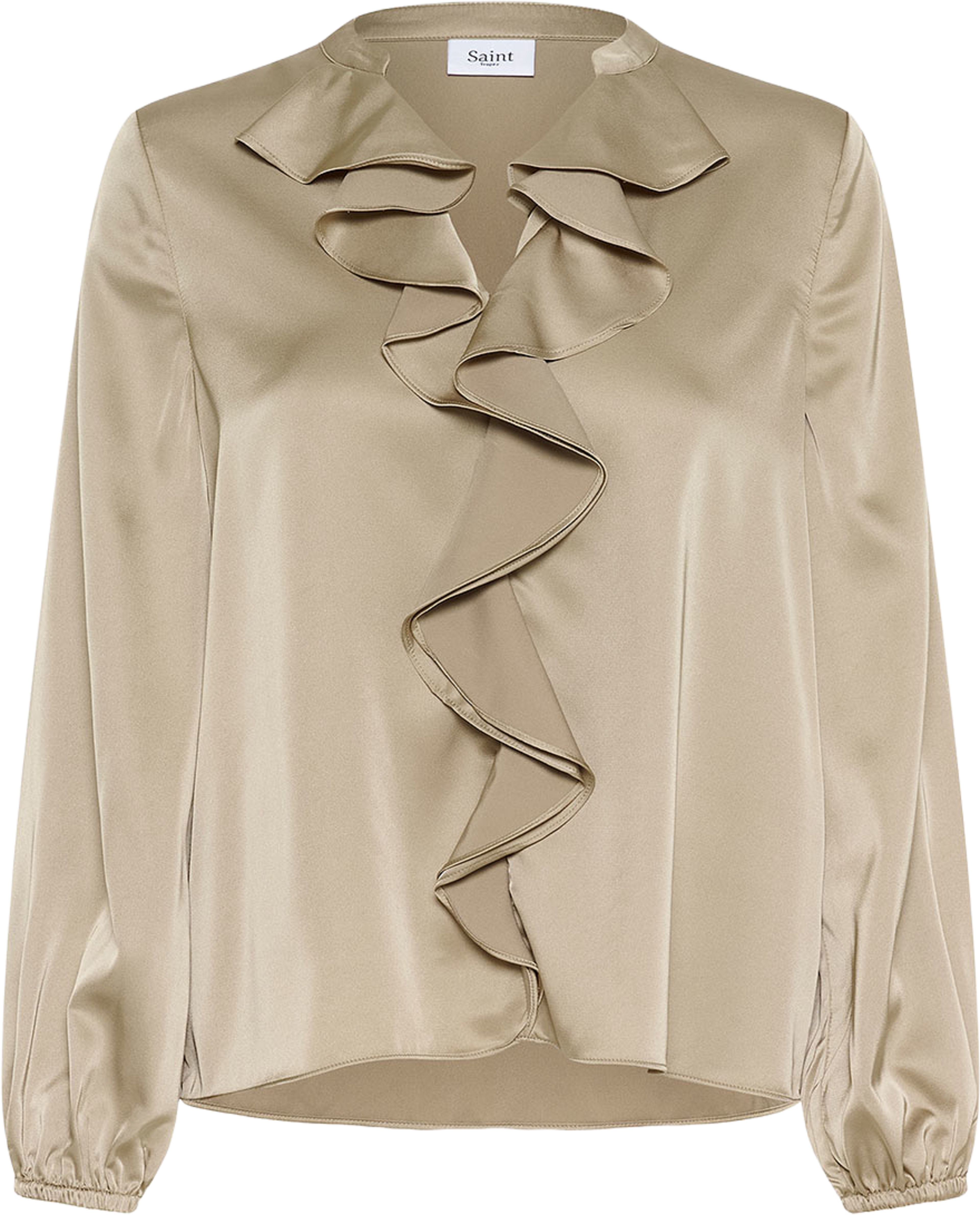 LodisaSZ Blouse, från Saint Tropez, i färgen Greige. Klicka för att öppna bilden i stort format