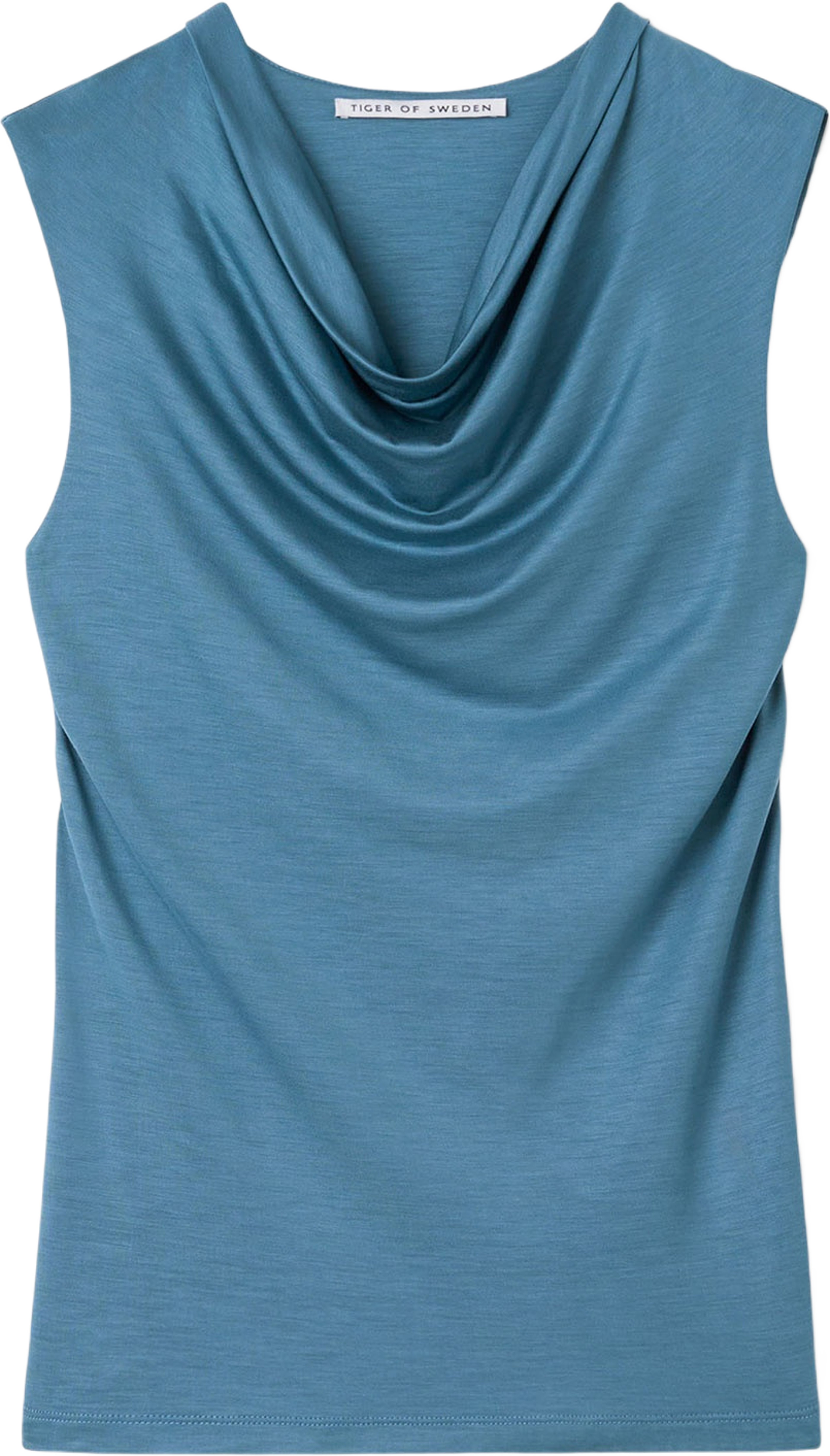 Jela Topp Med Draperad Hals