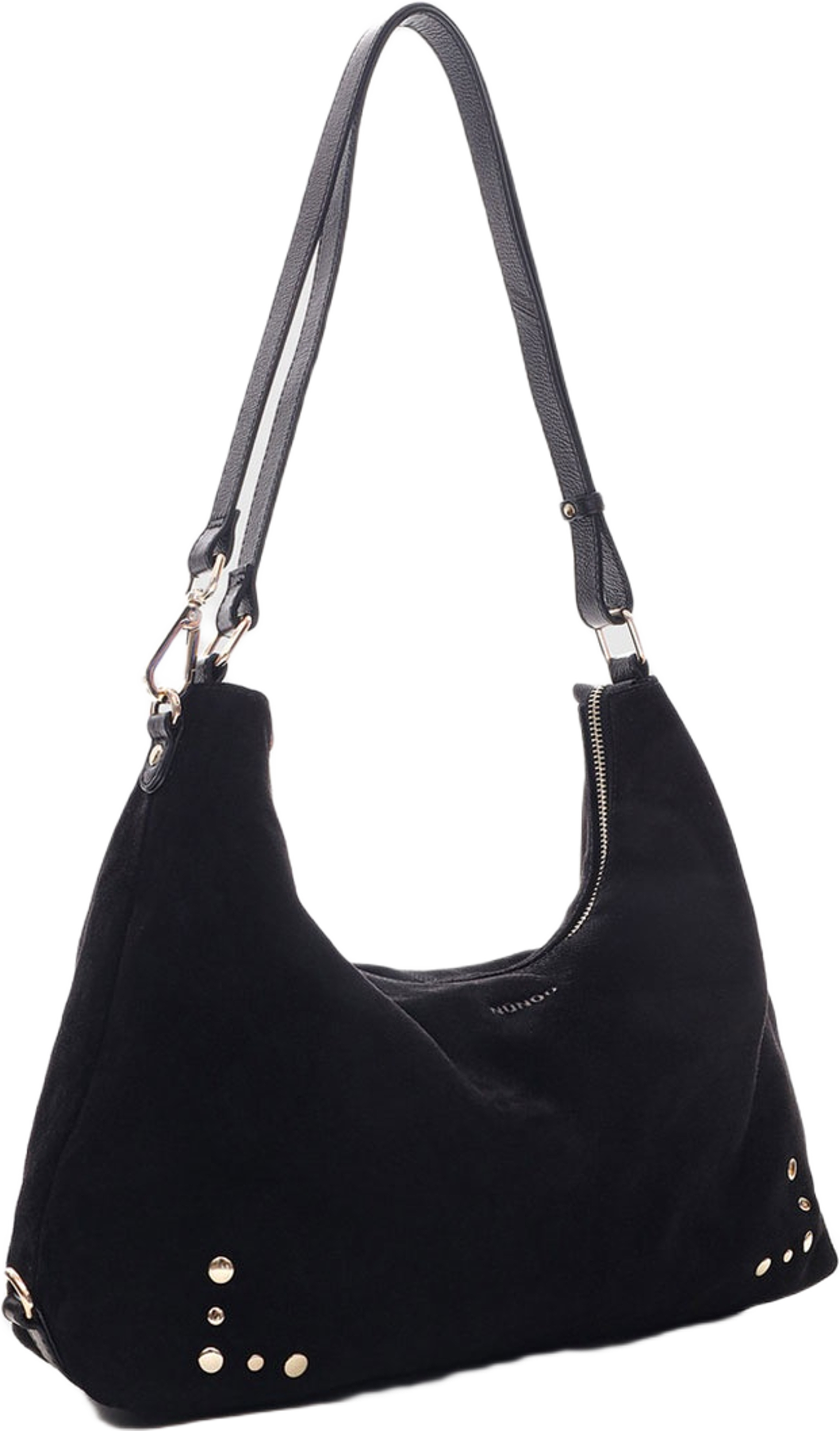 Rio Suede w. Gold, från Nunoo, i färgen Black. Klicka för att öppna bilden i stort format
