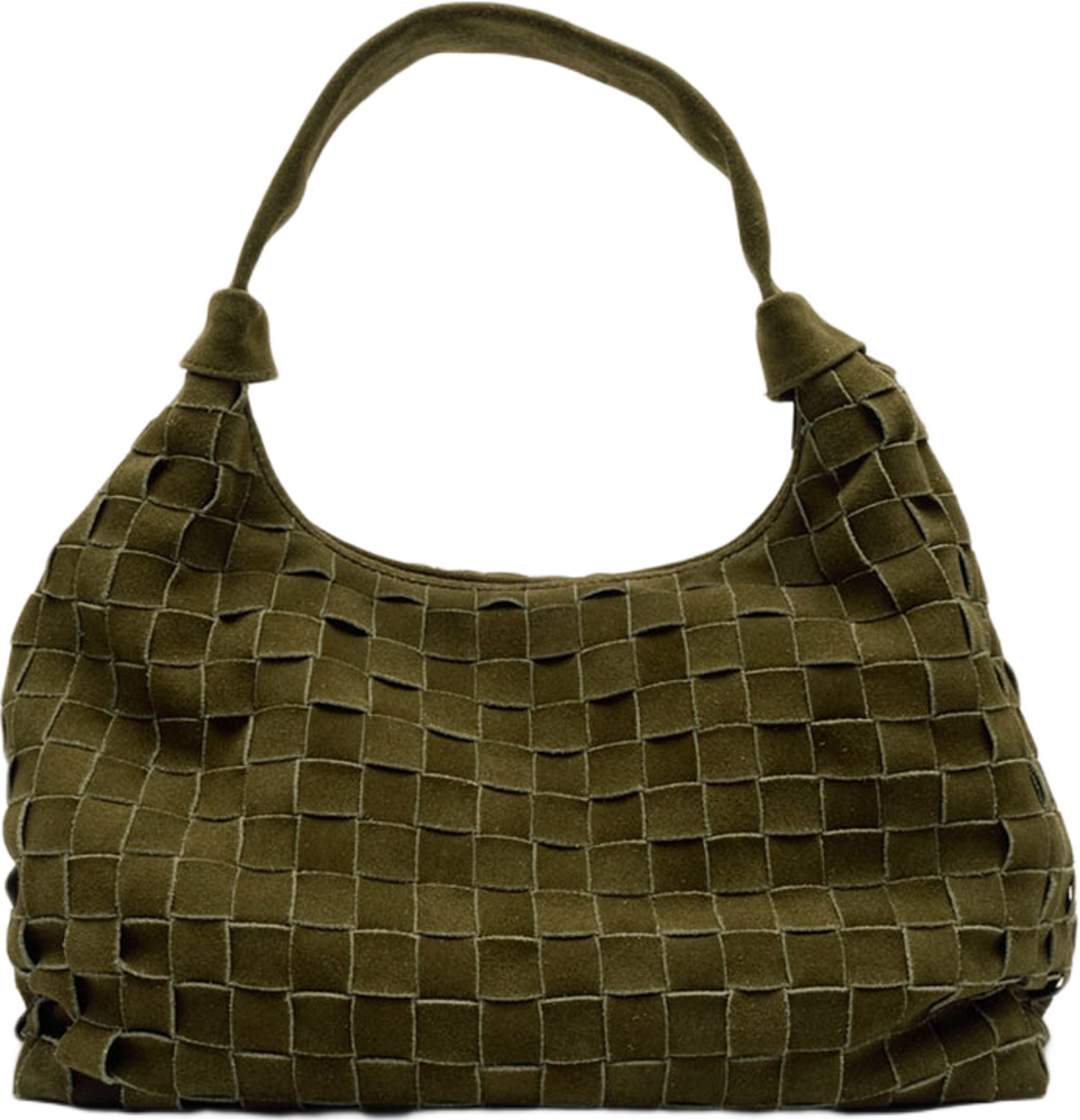 Big Dandy Braided Suede w. Gold, från Nunoo, i färgen Dark Olive. Klicka för att öppna bilden i stort format