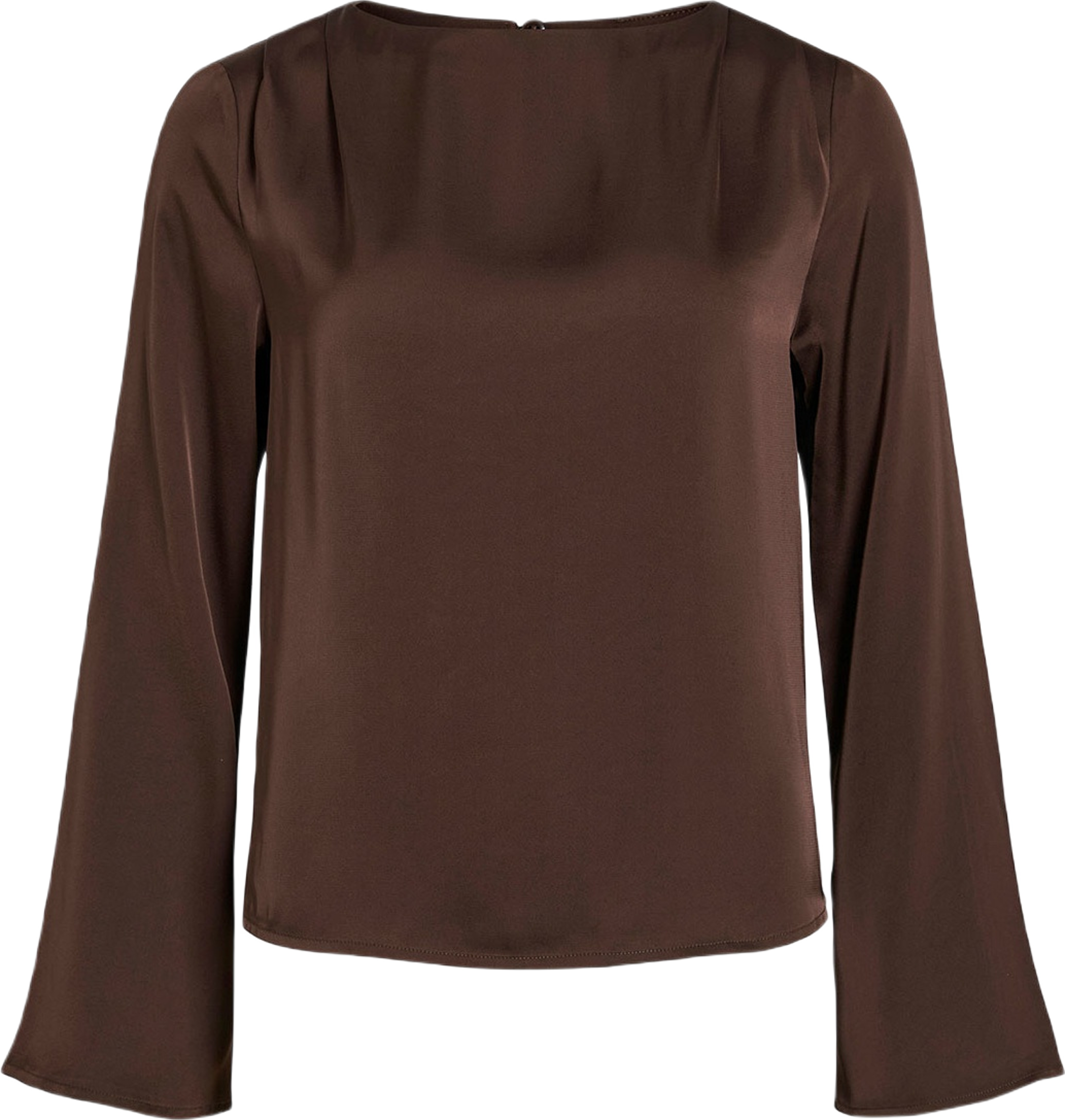 VIRAVENNA Topp, från Vila, i färgen Coffee Bean Solid Color.