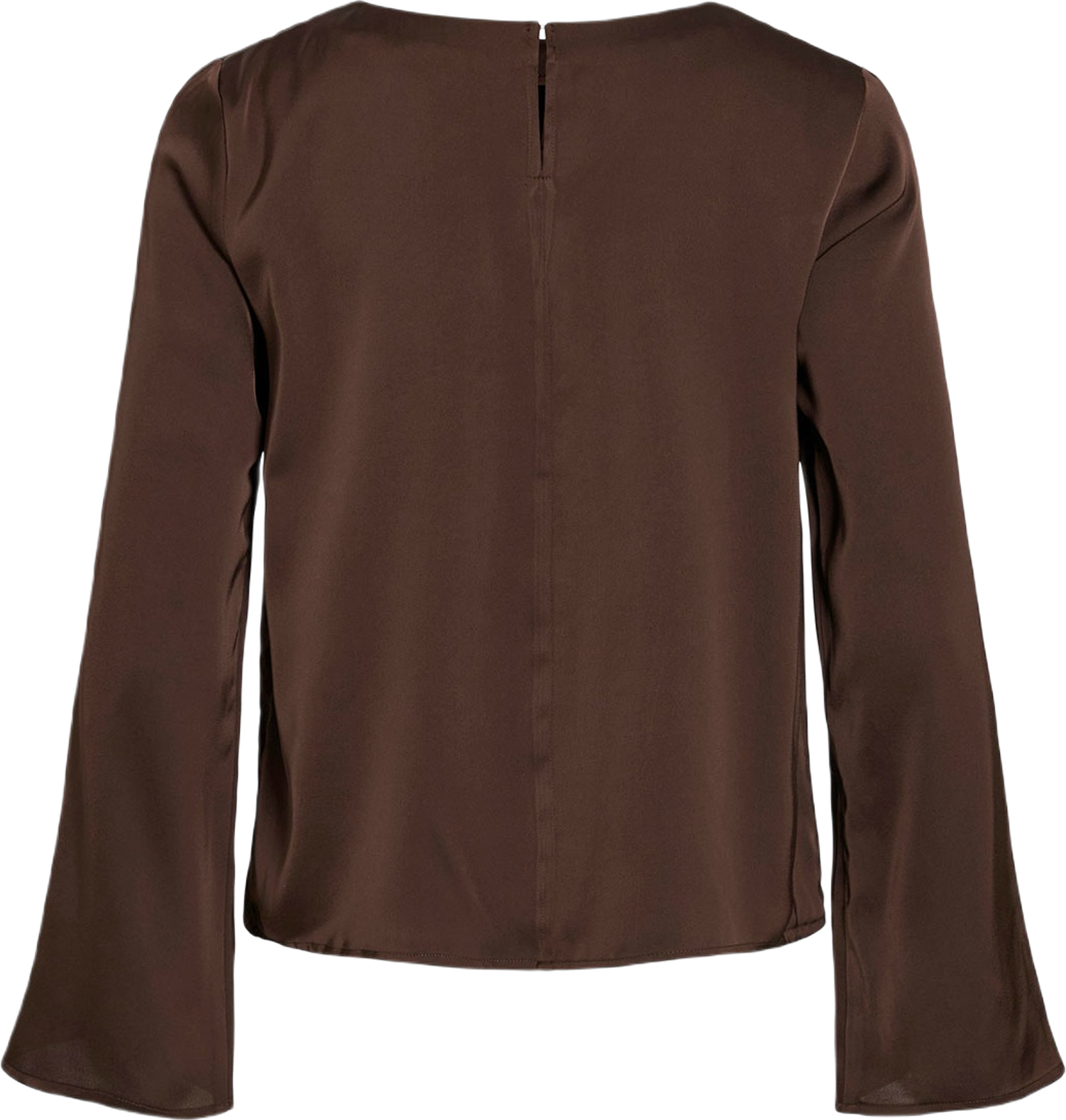 VIRAVENNA Topp, från Vila, i färgen Coffee Bean Solid Color.