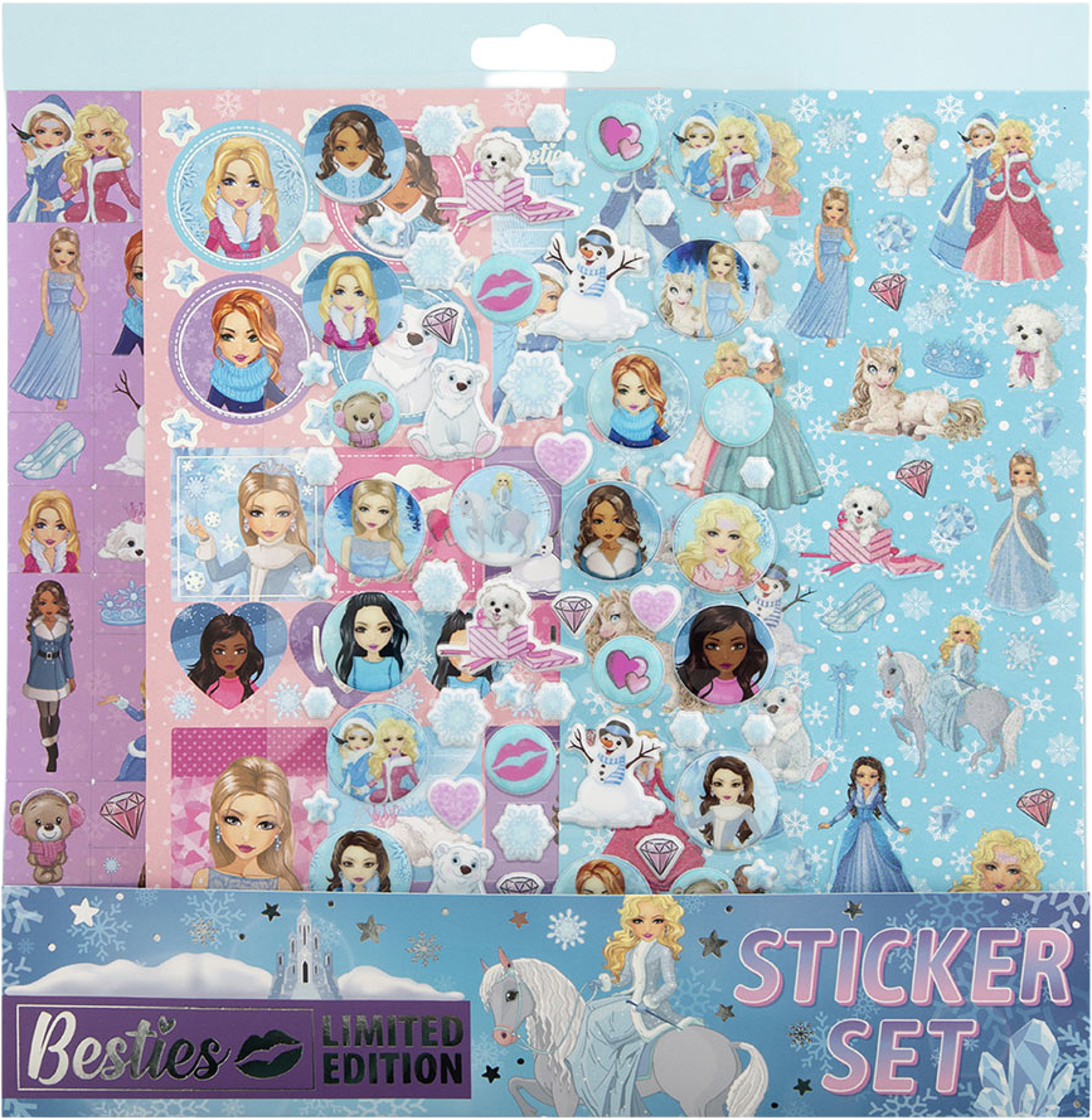 Besties Winter Sticker Set 200 pcs, från SENSE. Klicka för att öppna bilden i stort format