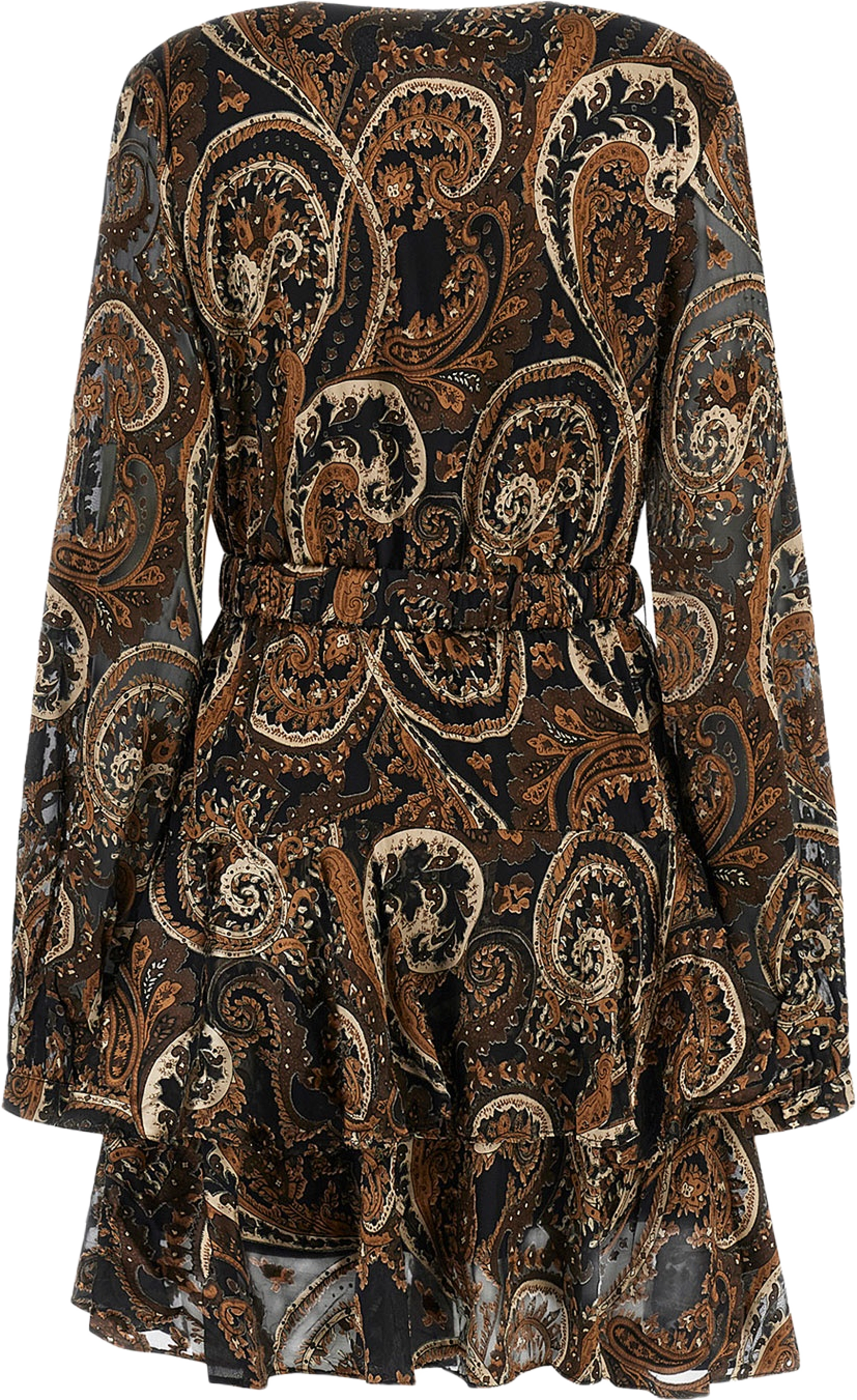 Clarisse Deep Neck Flare Dress