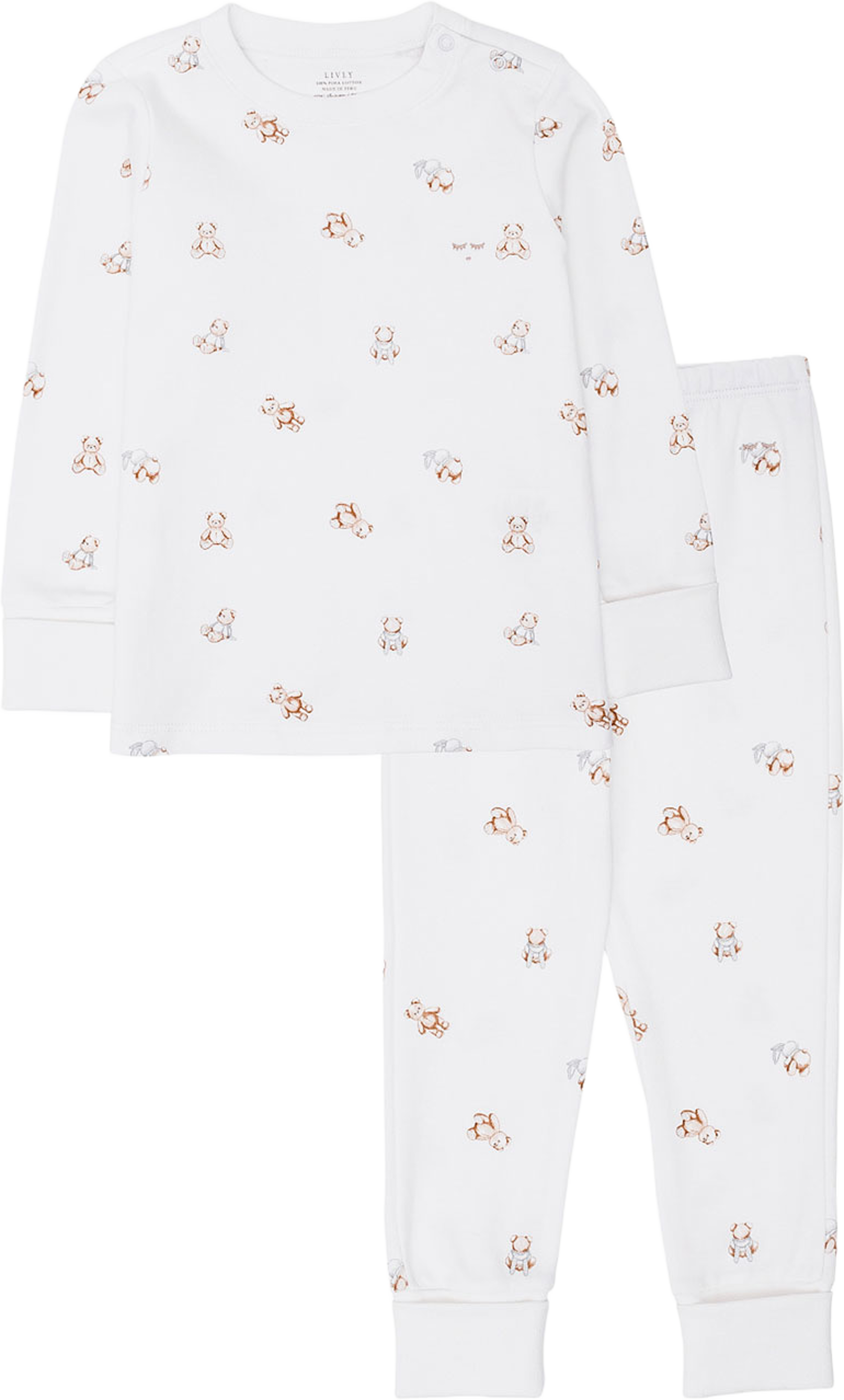 Teddy Tay 2 Piece Set, från Livly, i färgen White. Klicka för att öppna bilden i stort format