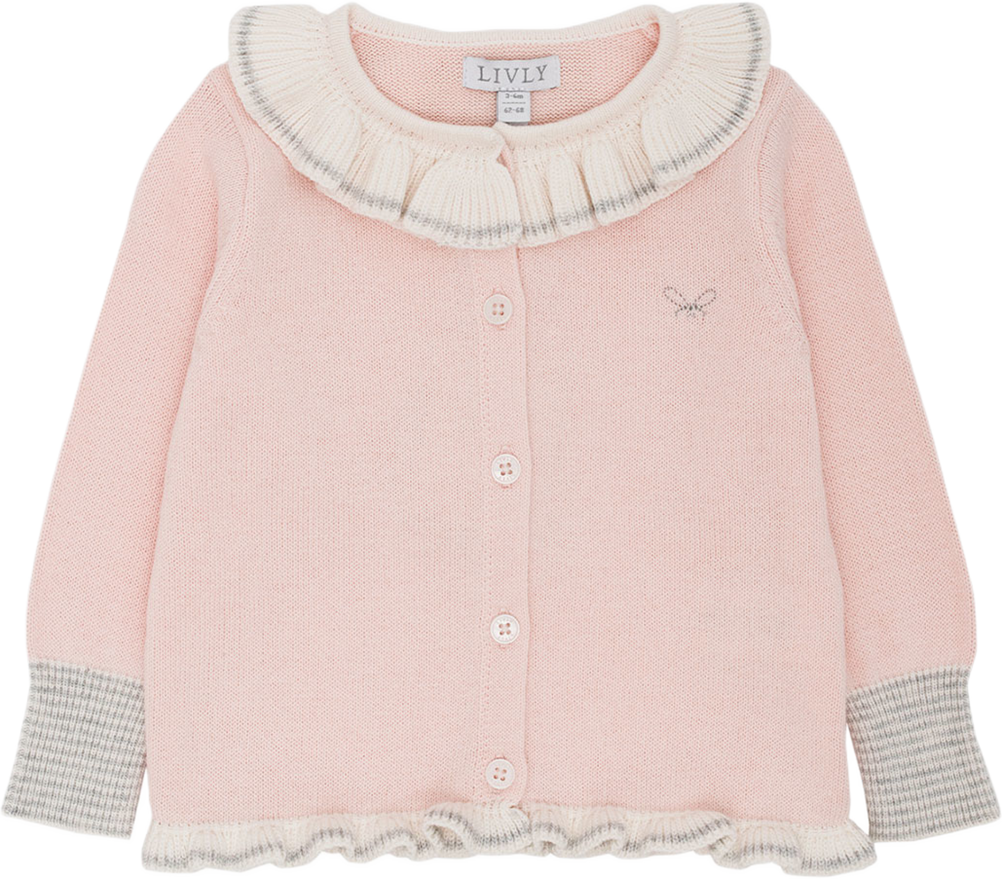 Judith Cardigan, från Livly, i färgen Pink. Klicka för att öppna bilden i stort format