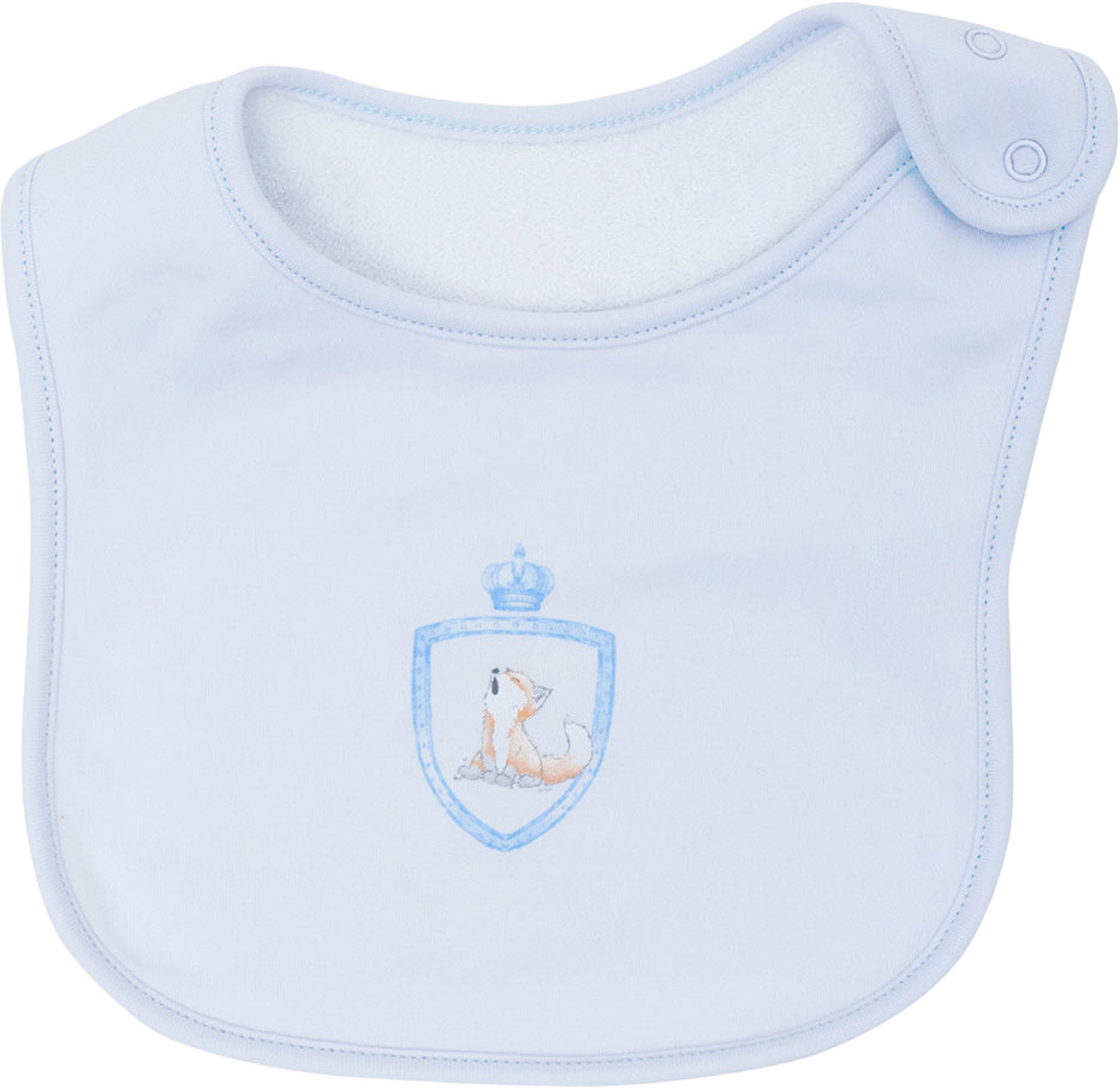 Foxes Bib, från Livly, i färgen Blue. Klicka för att öppna bilden i stort format