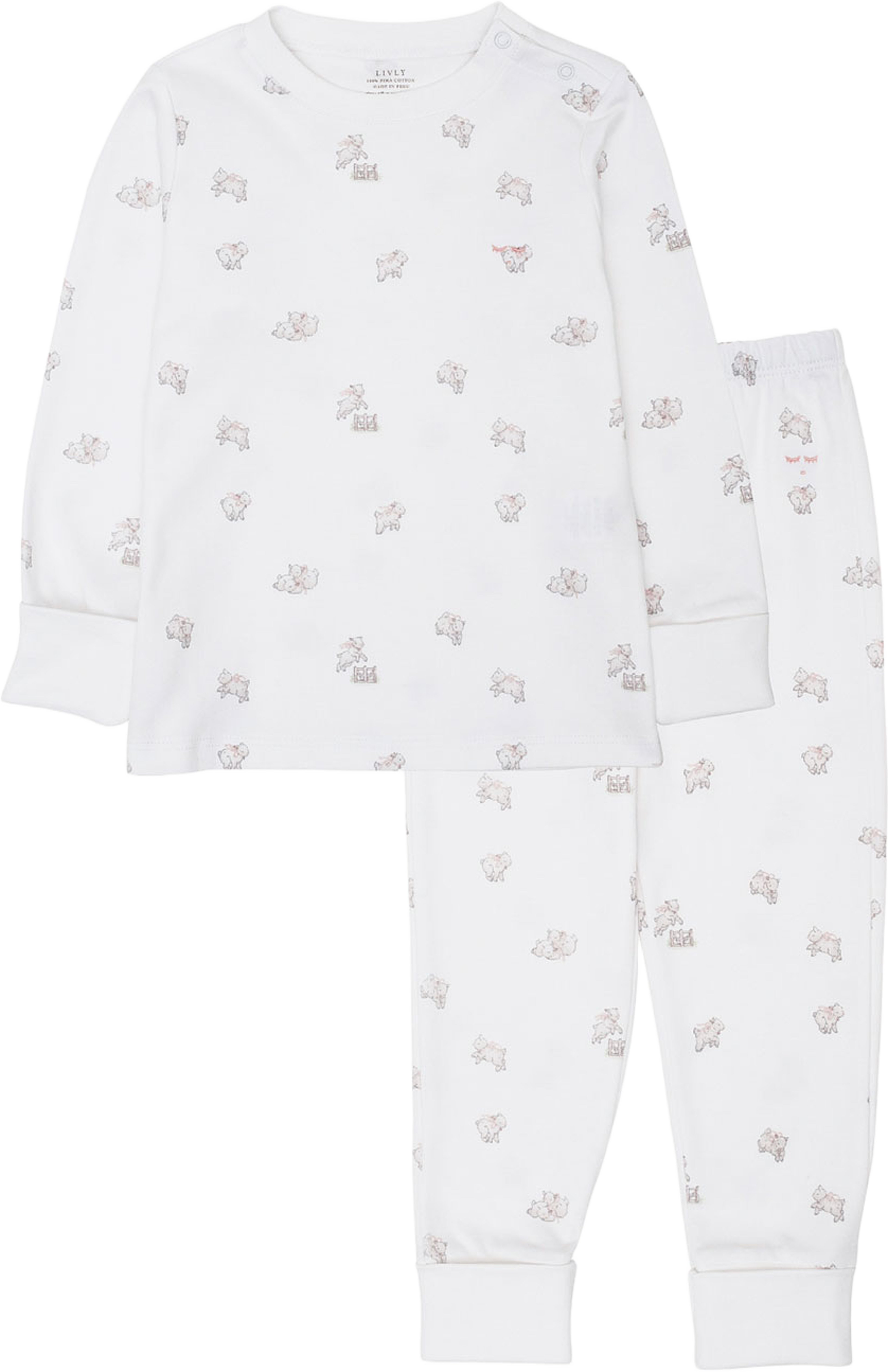 Counting Sheep 2 Piece Set, från Livly, i färgen Pink. Klicka för att öppna bilden i stort format