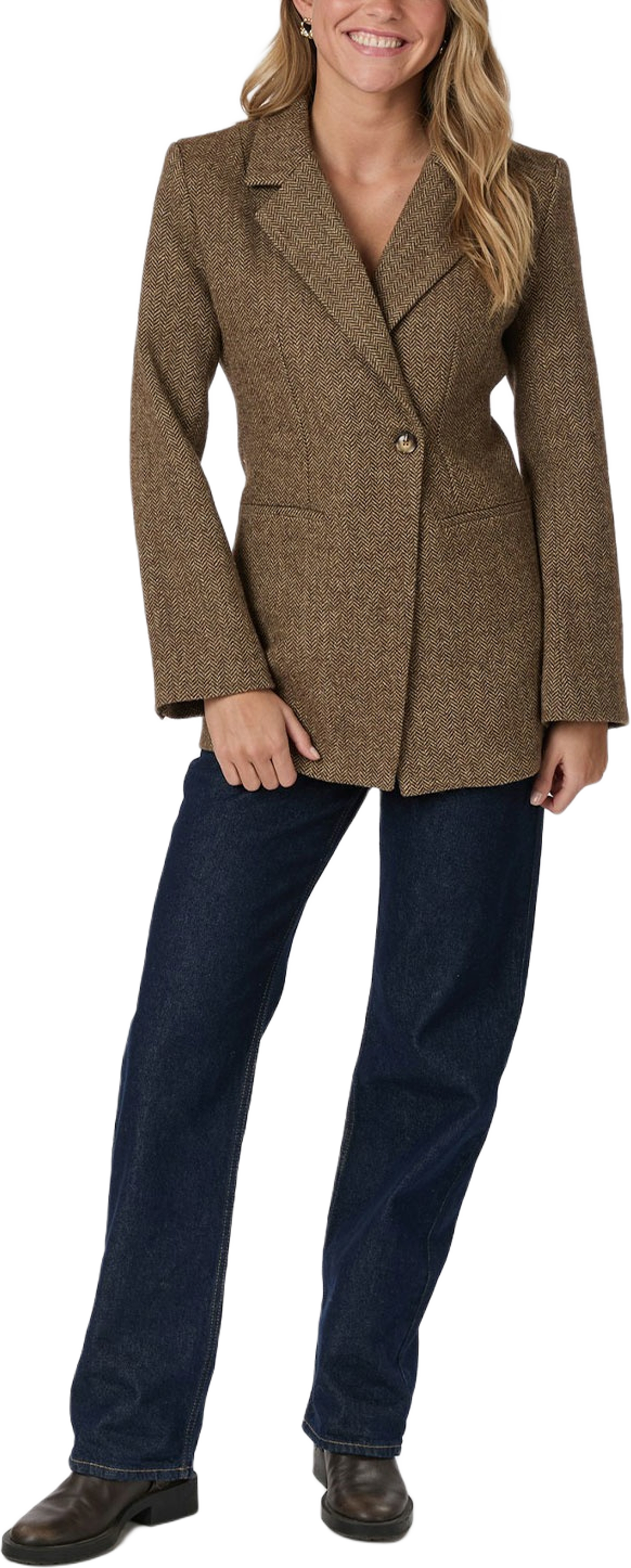 Bowie Herringbone Blazer