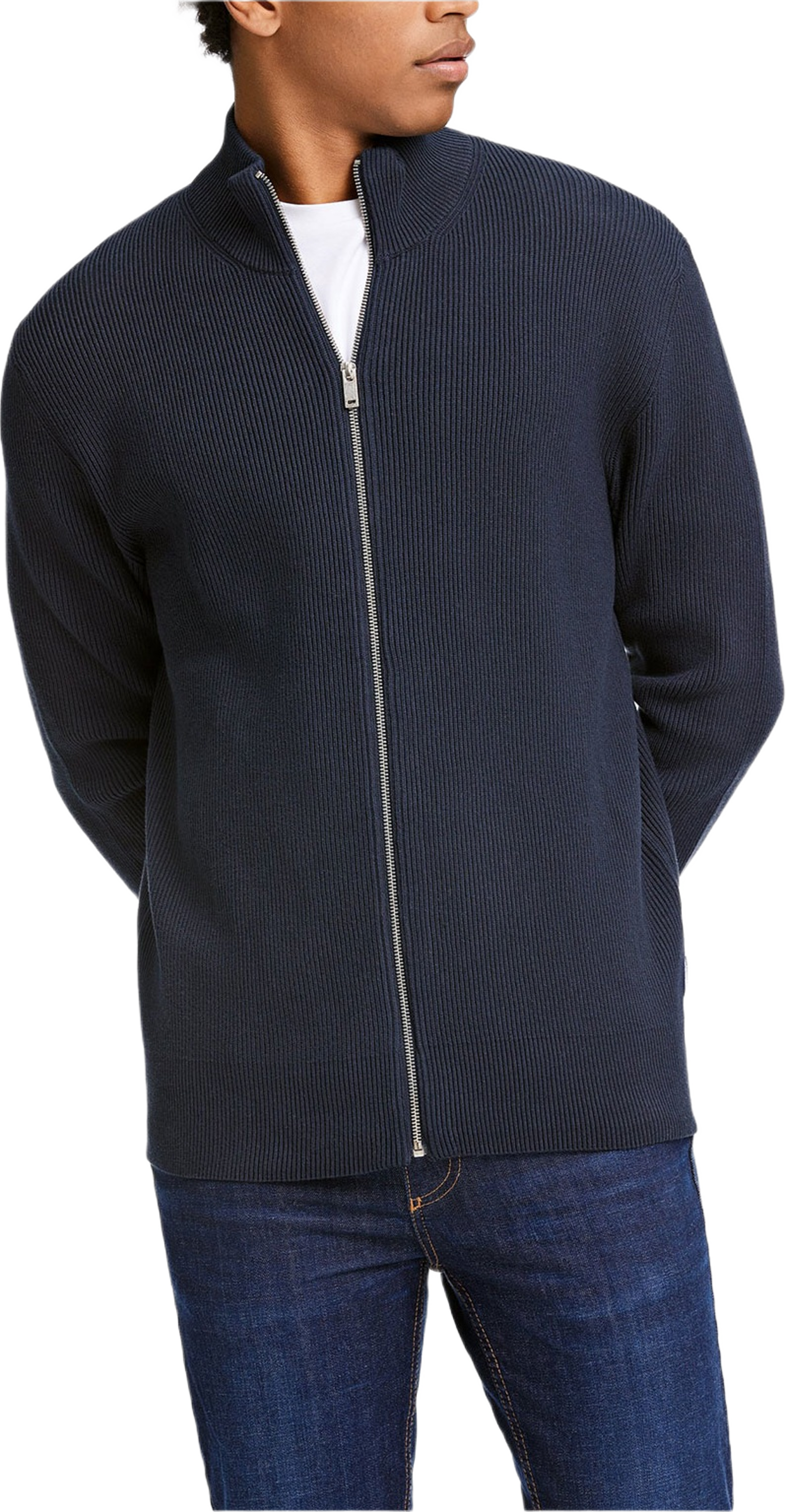 Knitted Zip Cardigan Knit