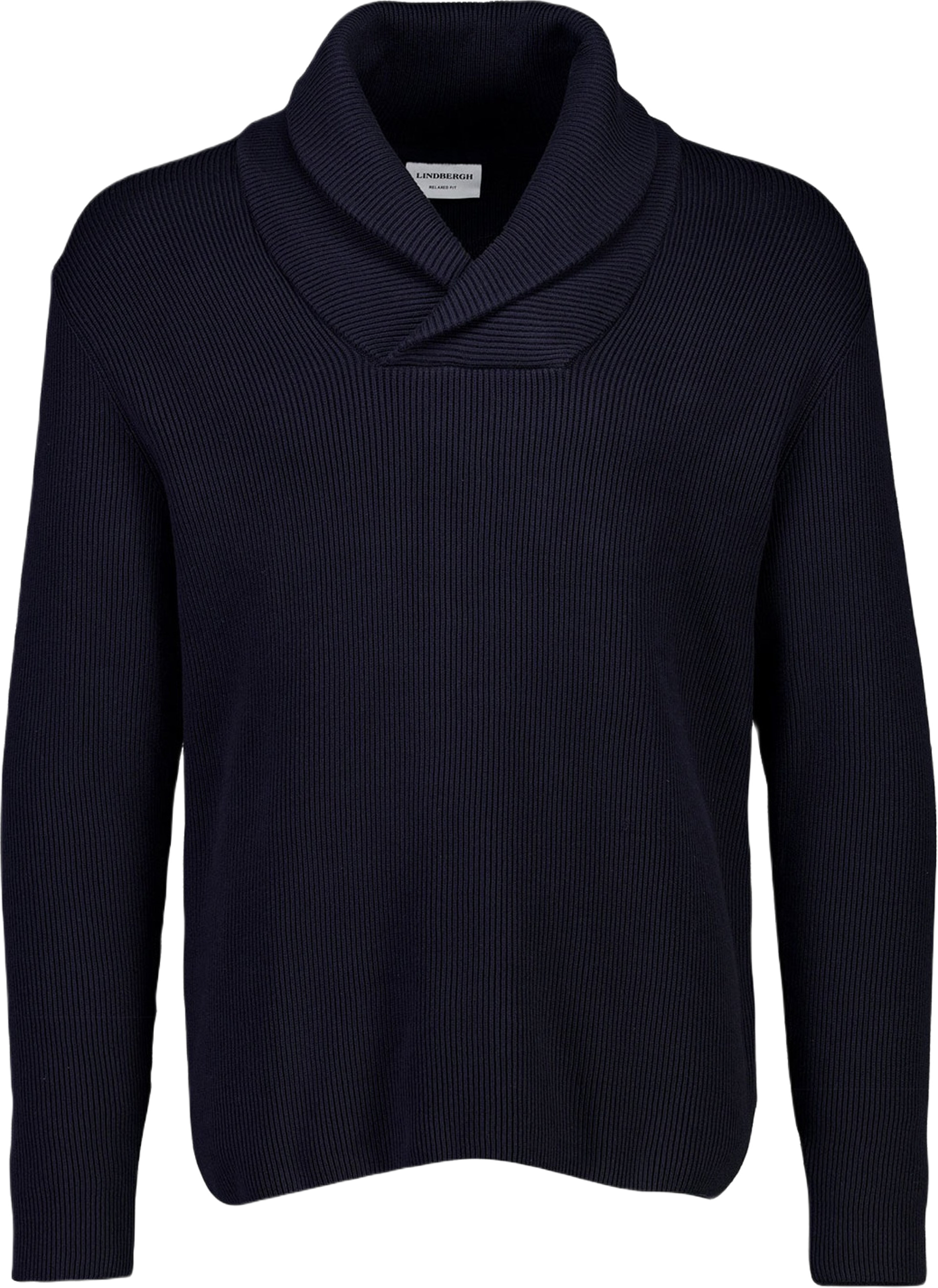 Shawl Collar Rib Knit