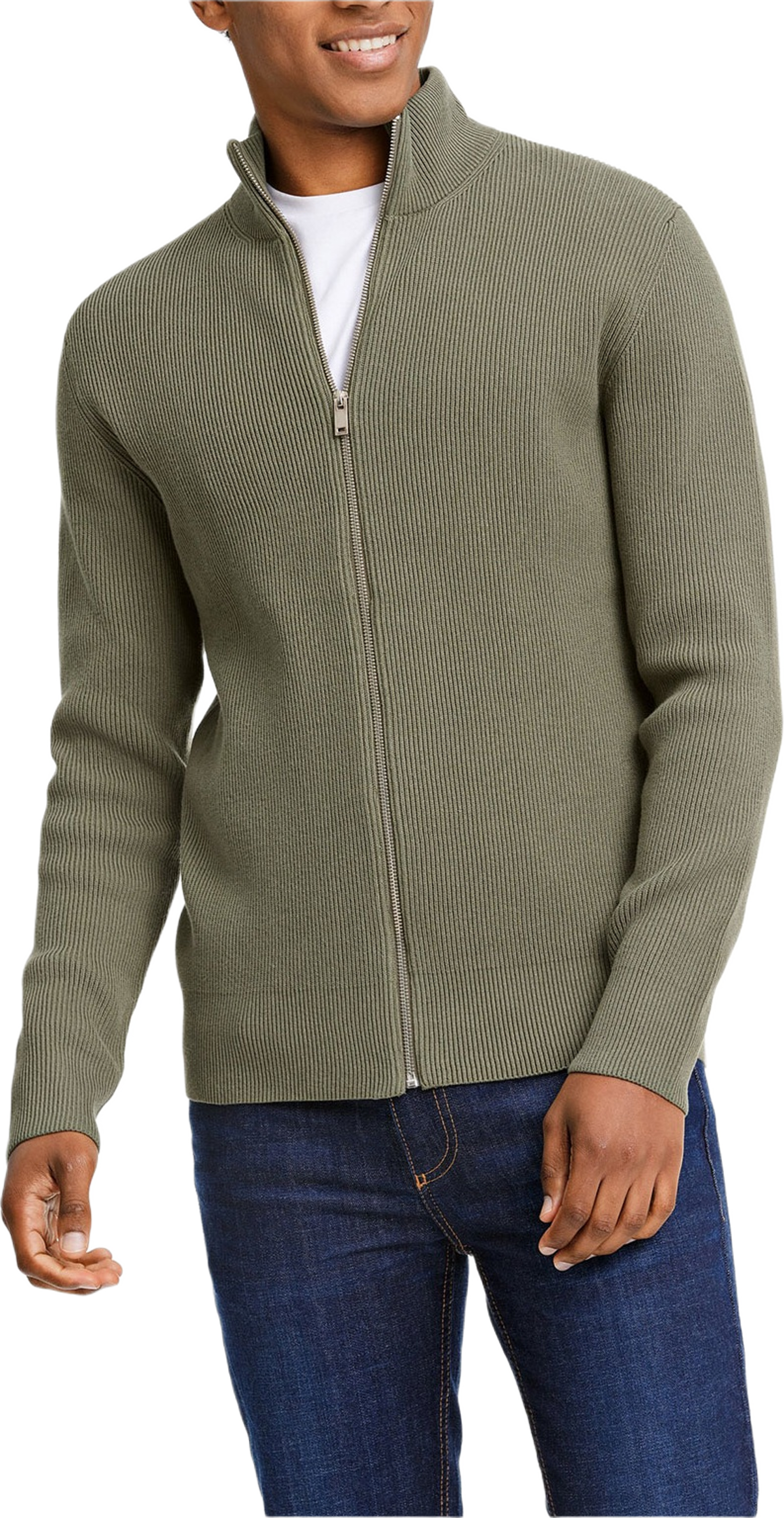 Knitted Zip Cardigan Knit
