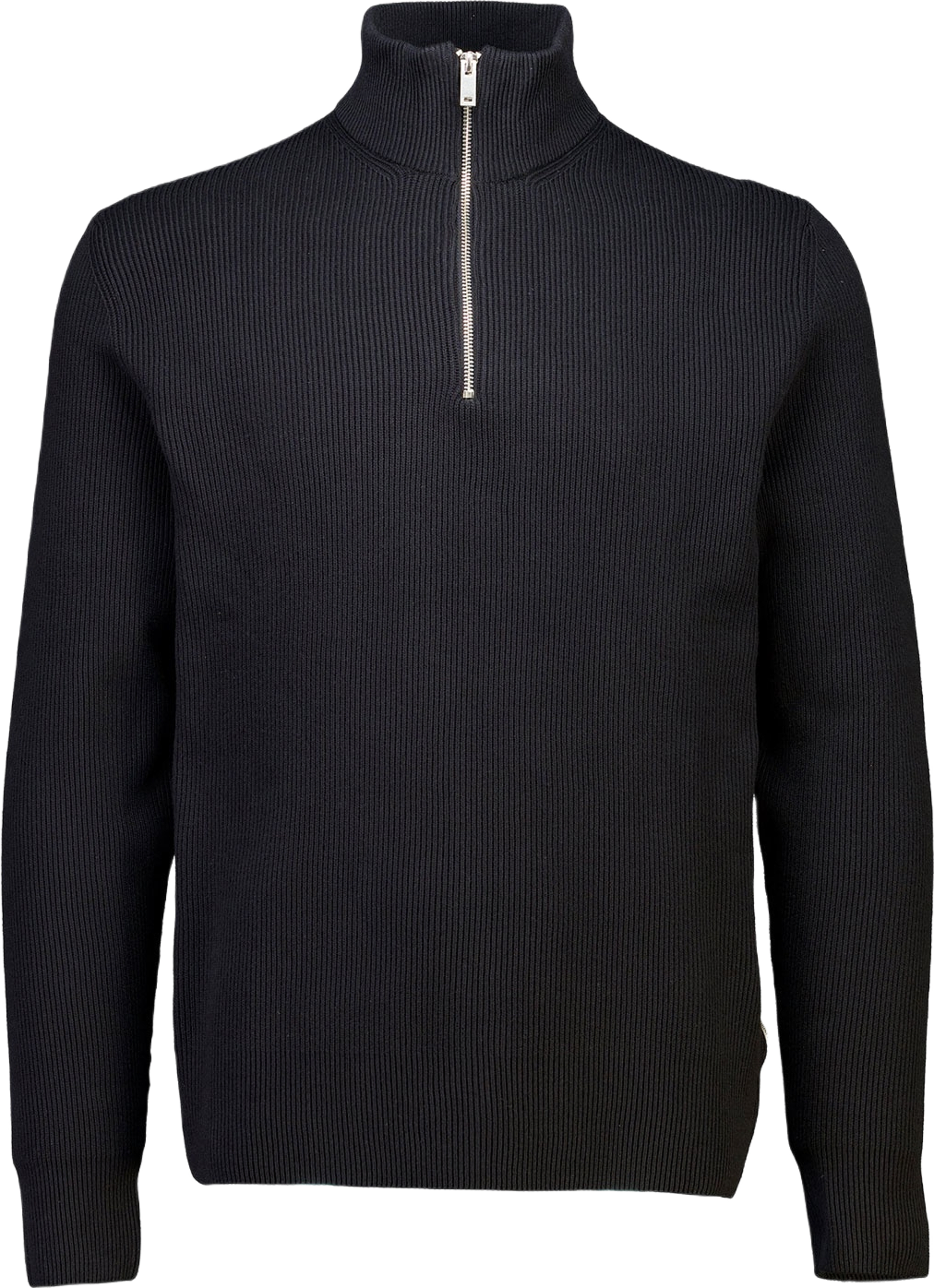 Half Zip Rib Knit