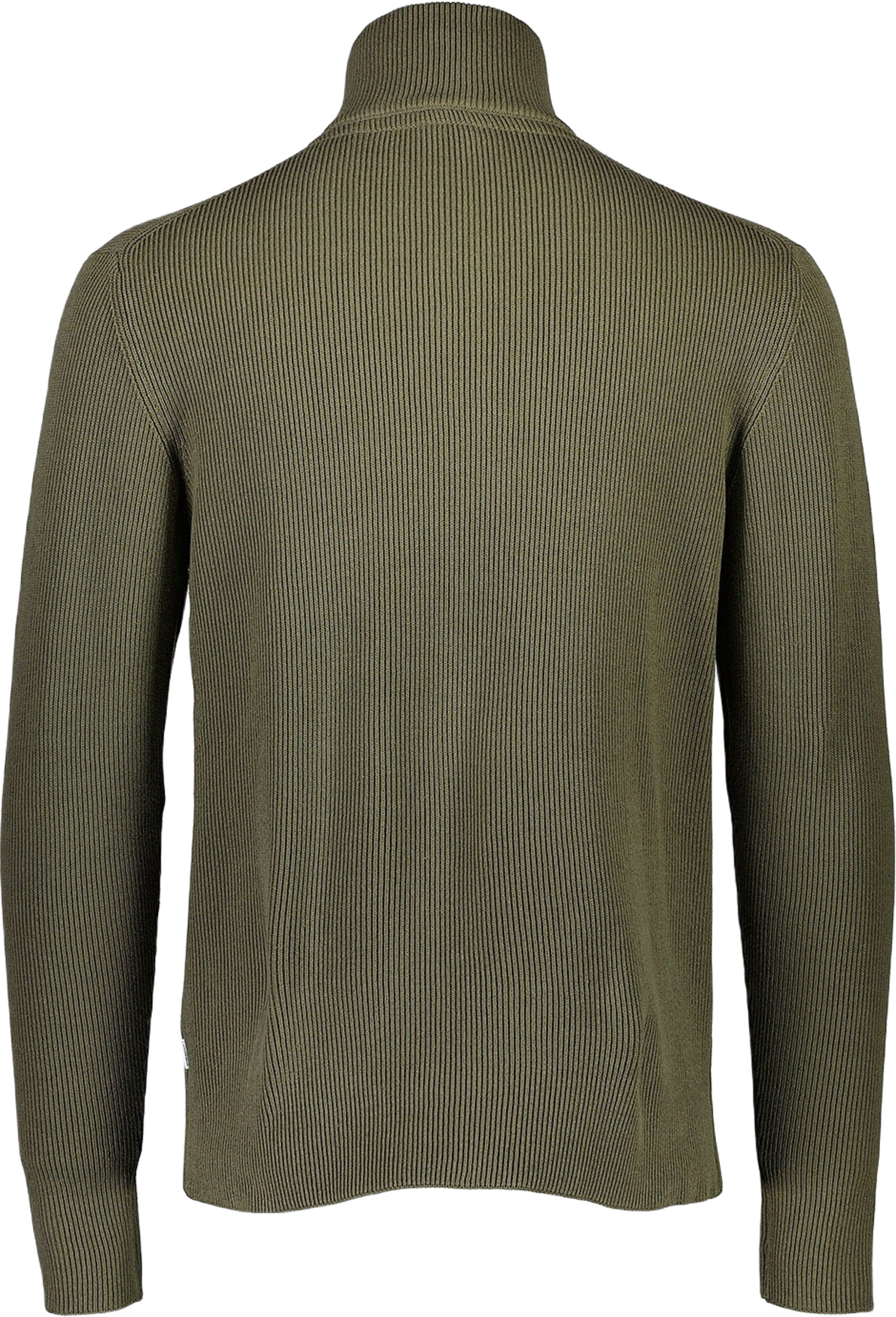 Half Zip Rib Knit