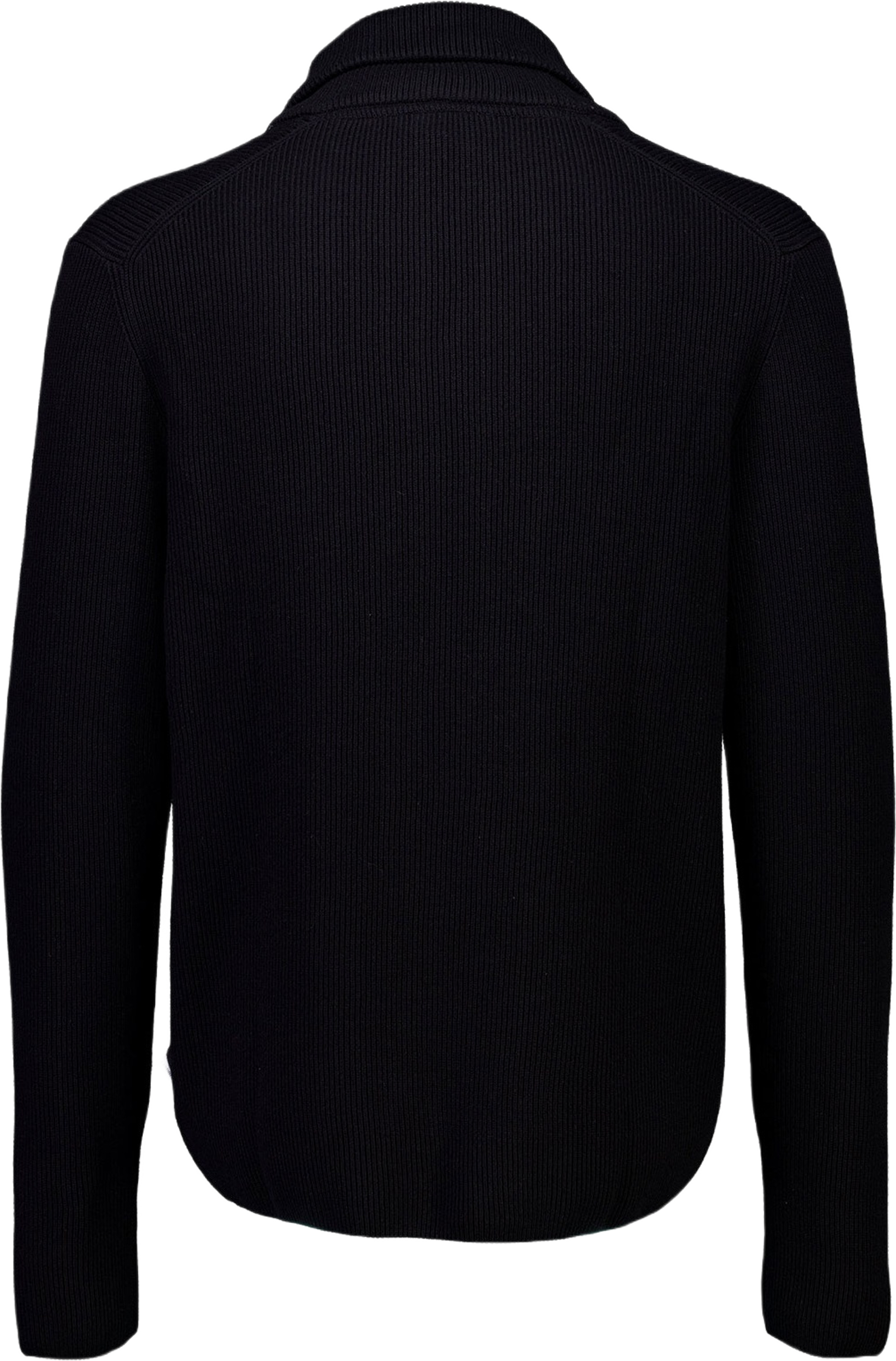 Shawl Collar Rib Knit