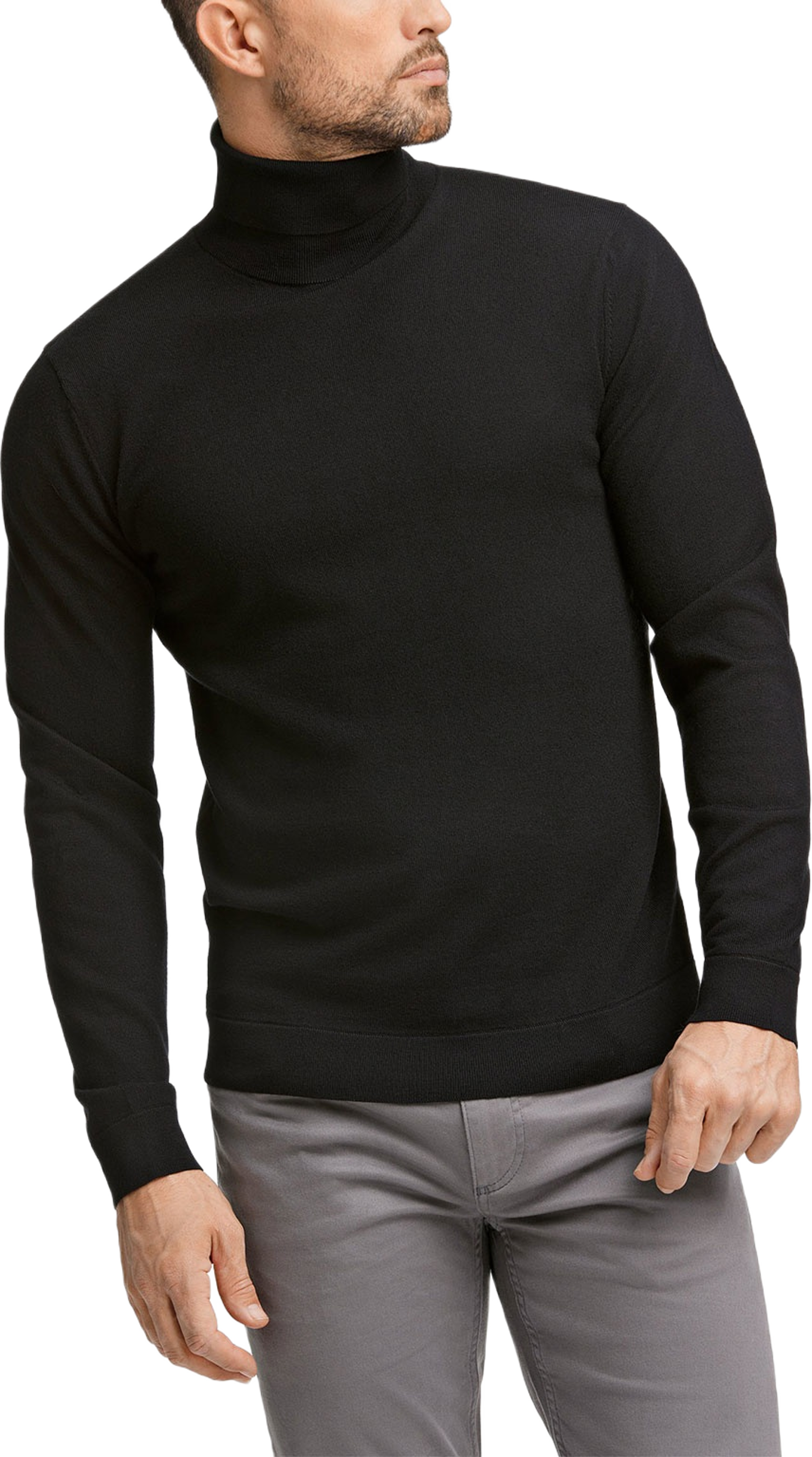 100% Merino Roll Neck Knit
