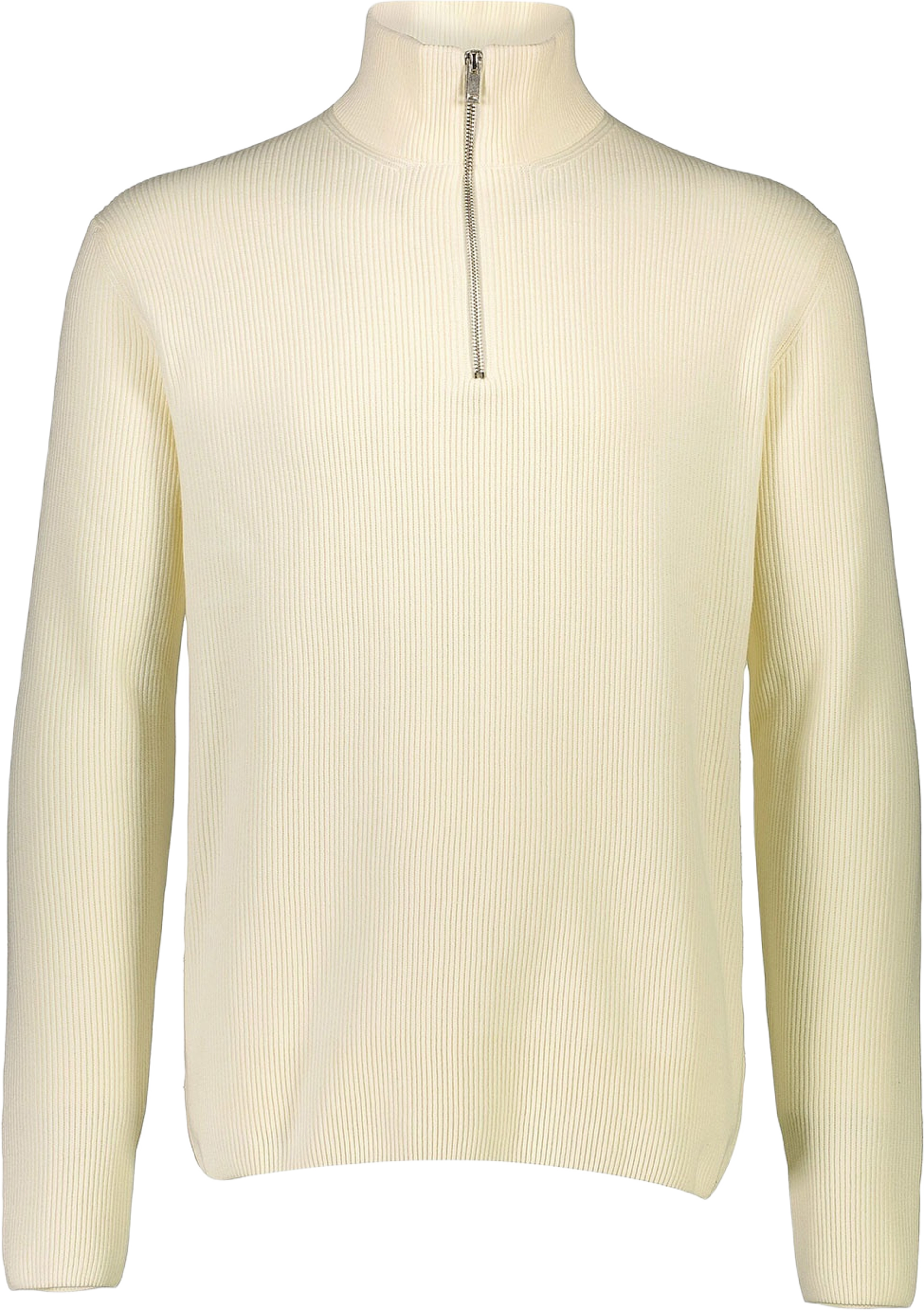 Half Zip Rib Knit