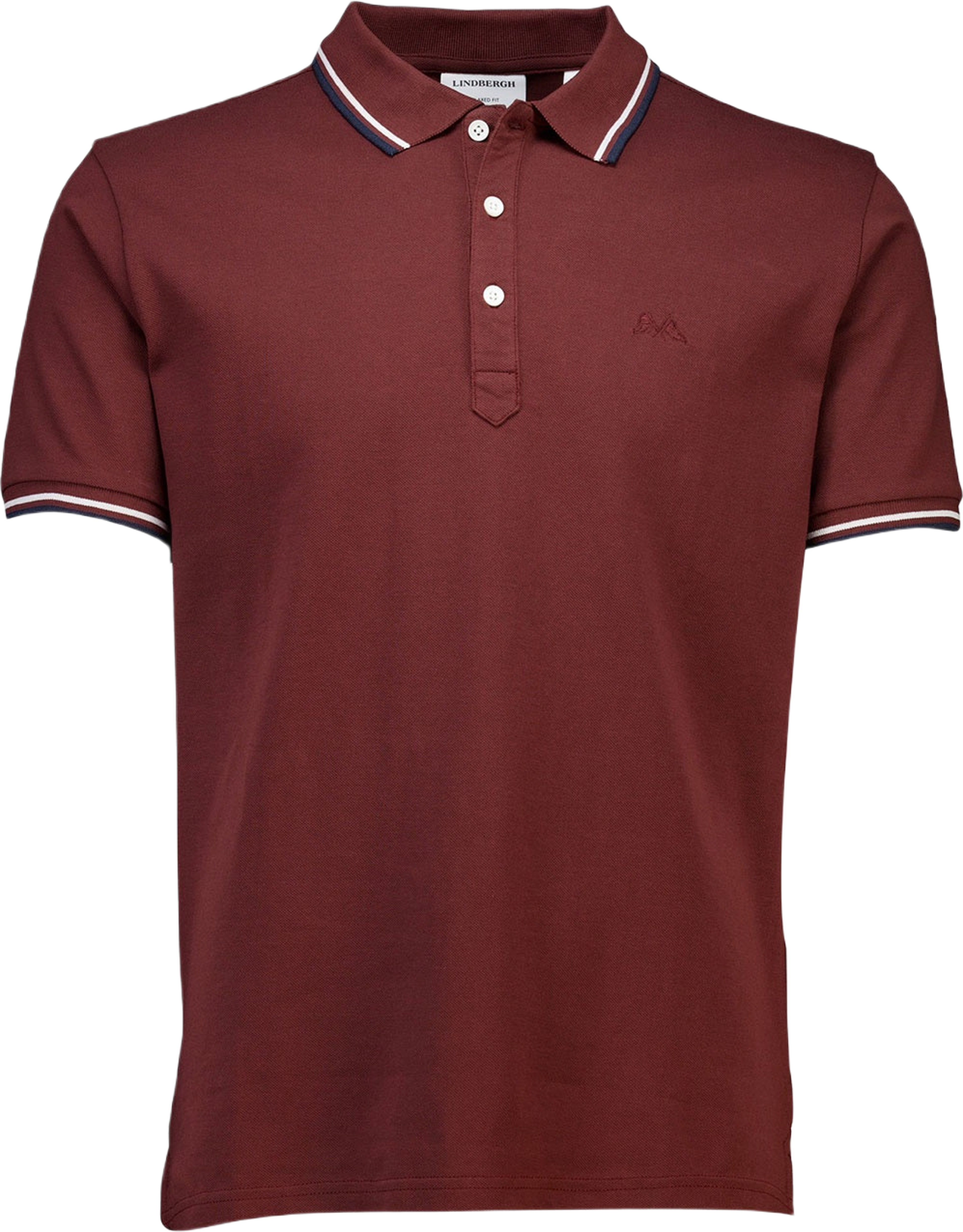 Polo shirt w. contrast piping