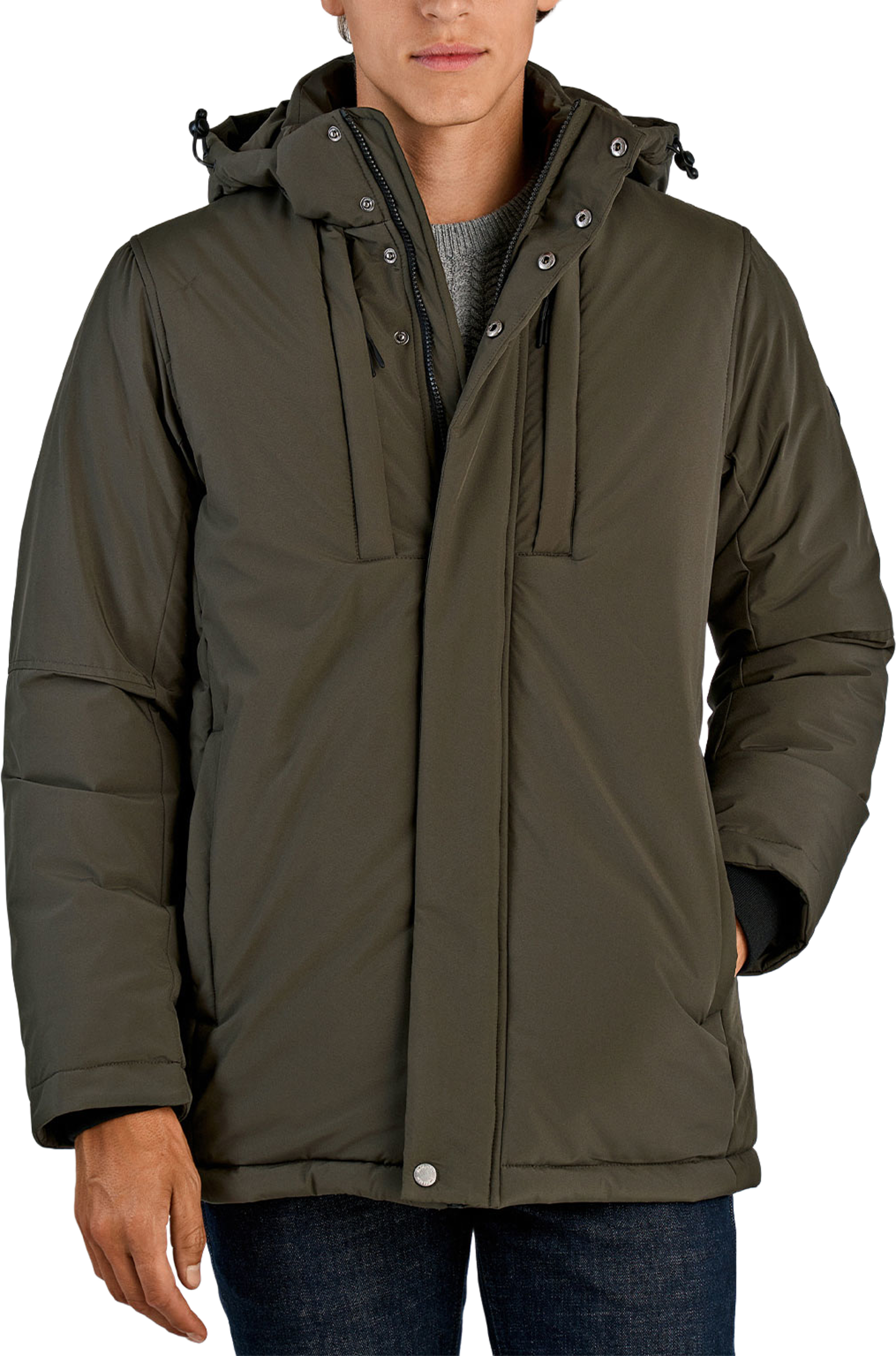 Functional Parka, från Lindbergh, i färgen Army. Klicka för att öppna bilden i stort format