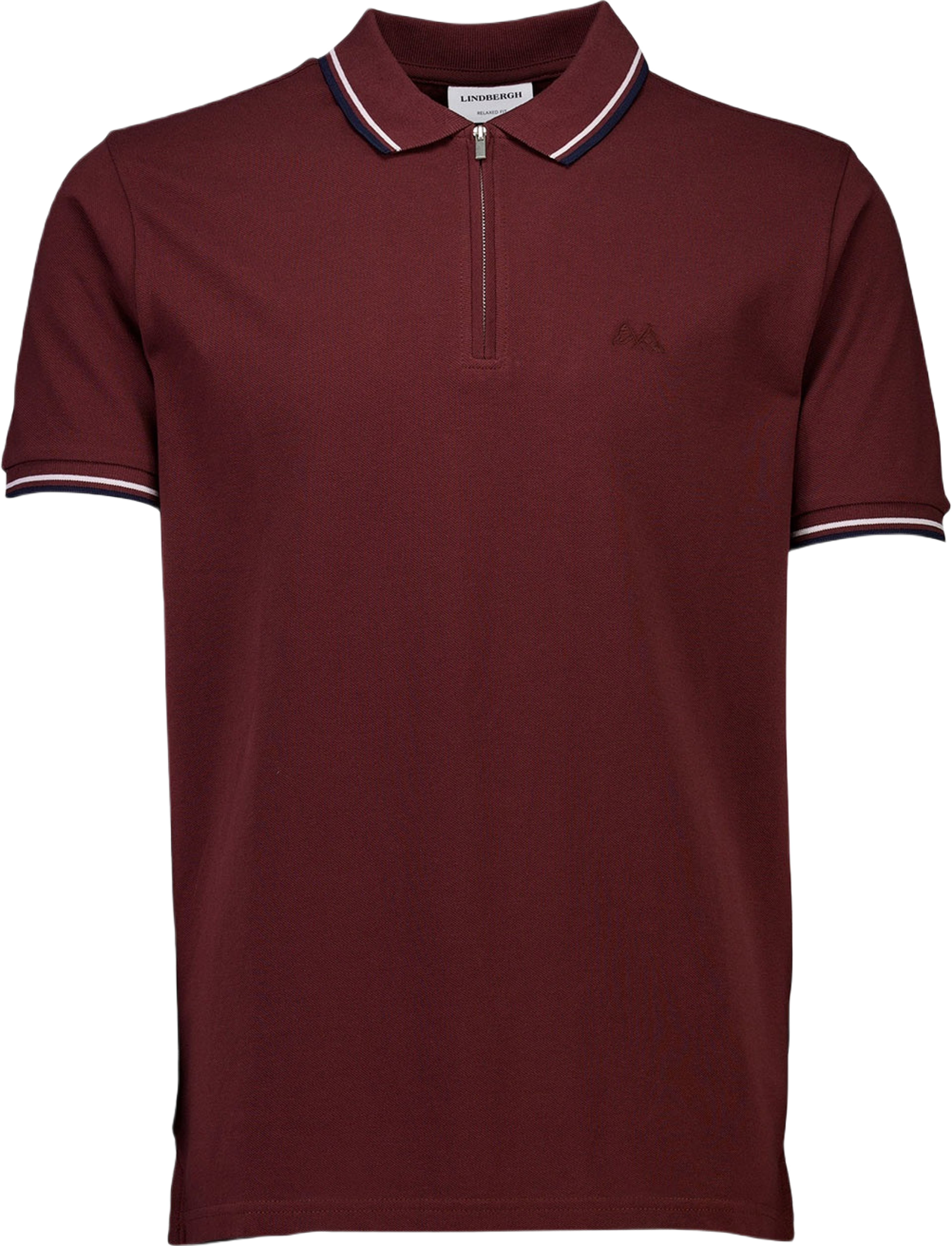 Polo shirt w. zip neck