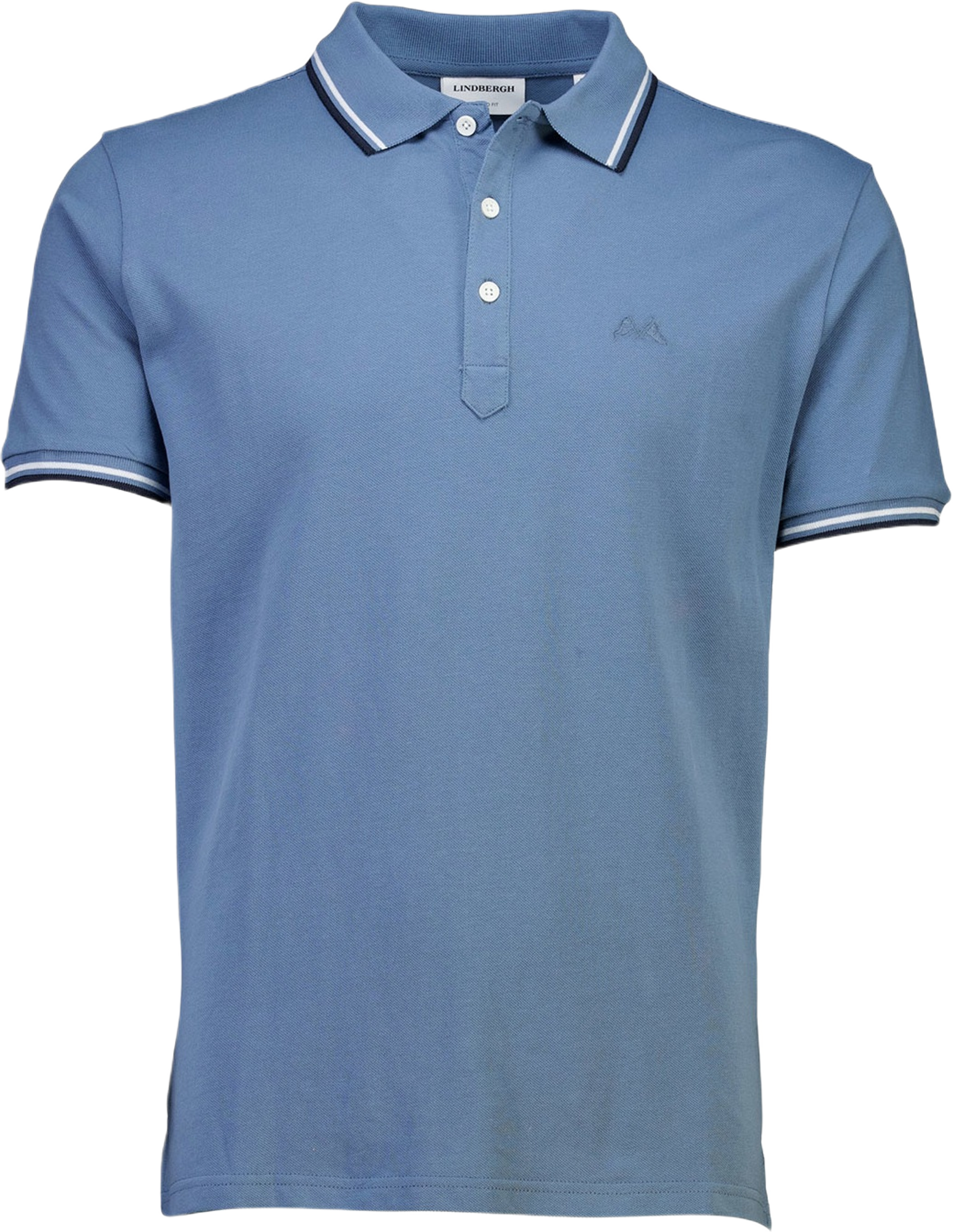 Polo shirt w. contrast piping