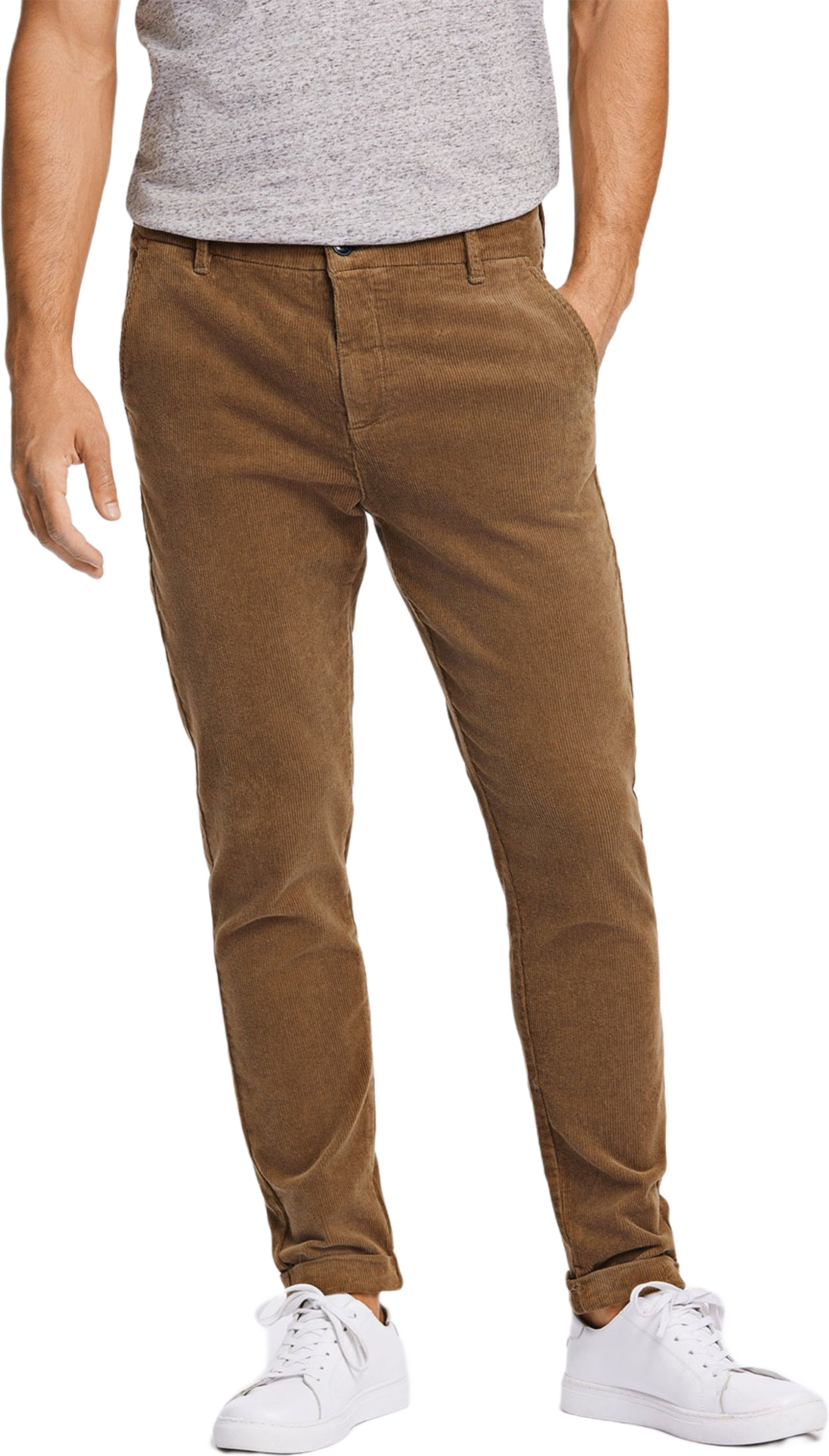 Cropped Corduroy Pants