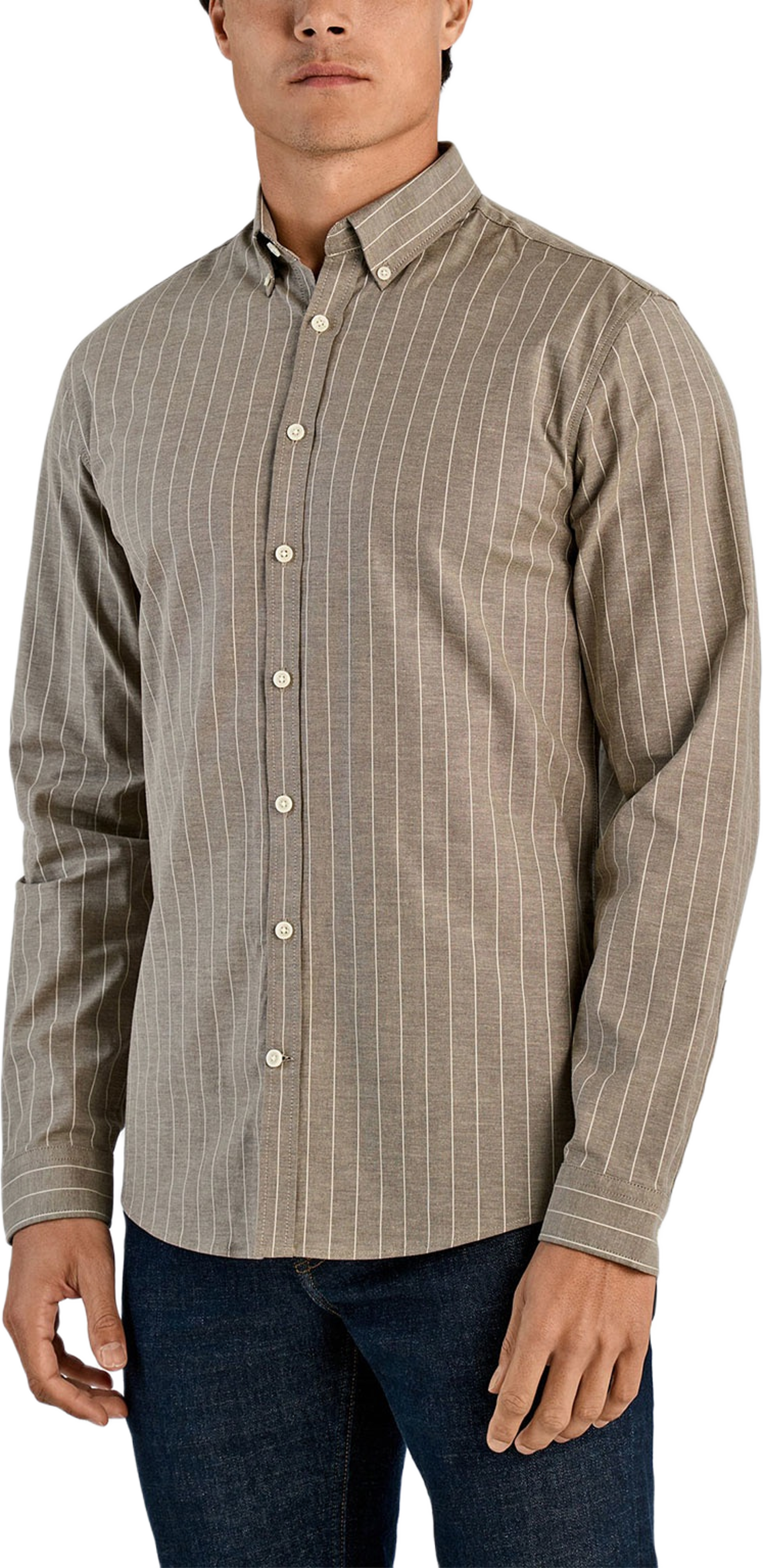 Striped Superflex Oxford L/S