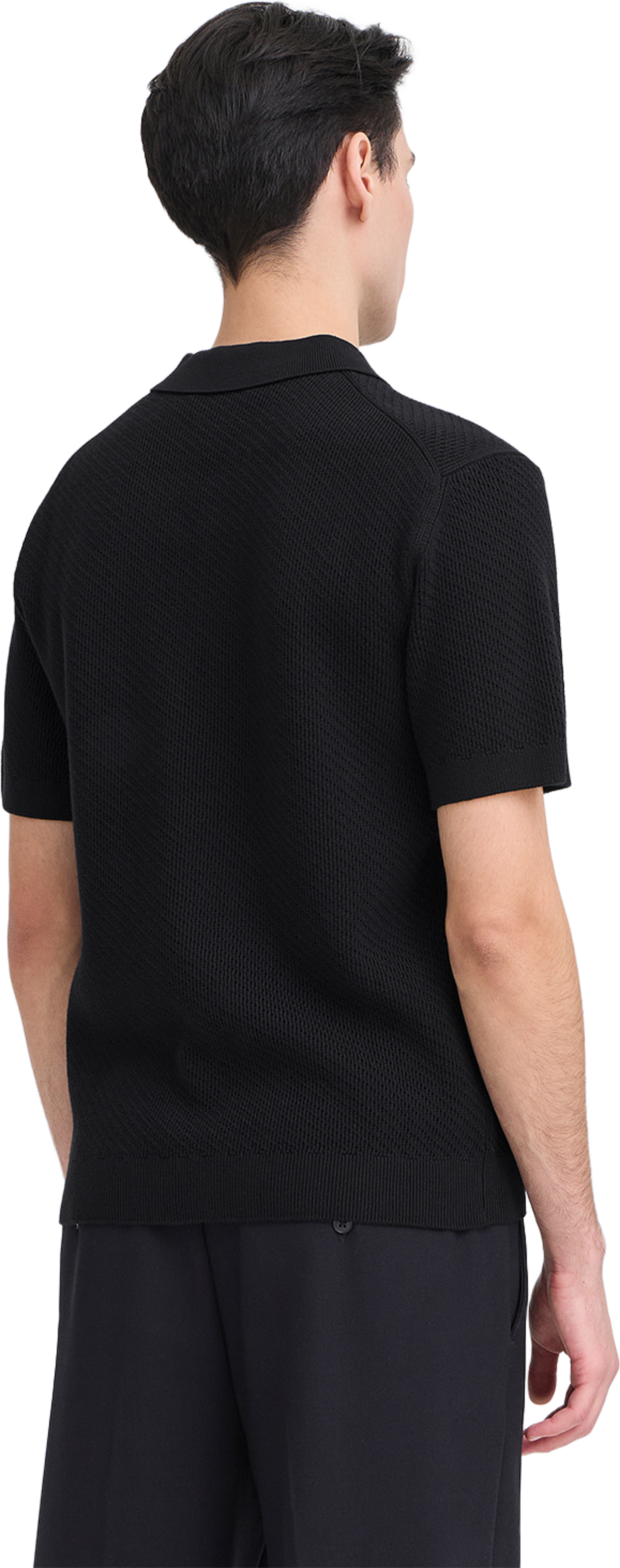 Isaksson Ss Polo Knit, från Casual Friday, i färgen Dark Navy. Klicka för att öppna bilden i stort format