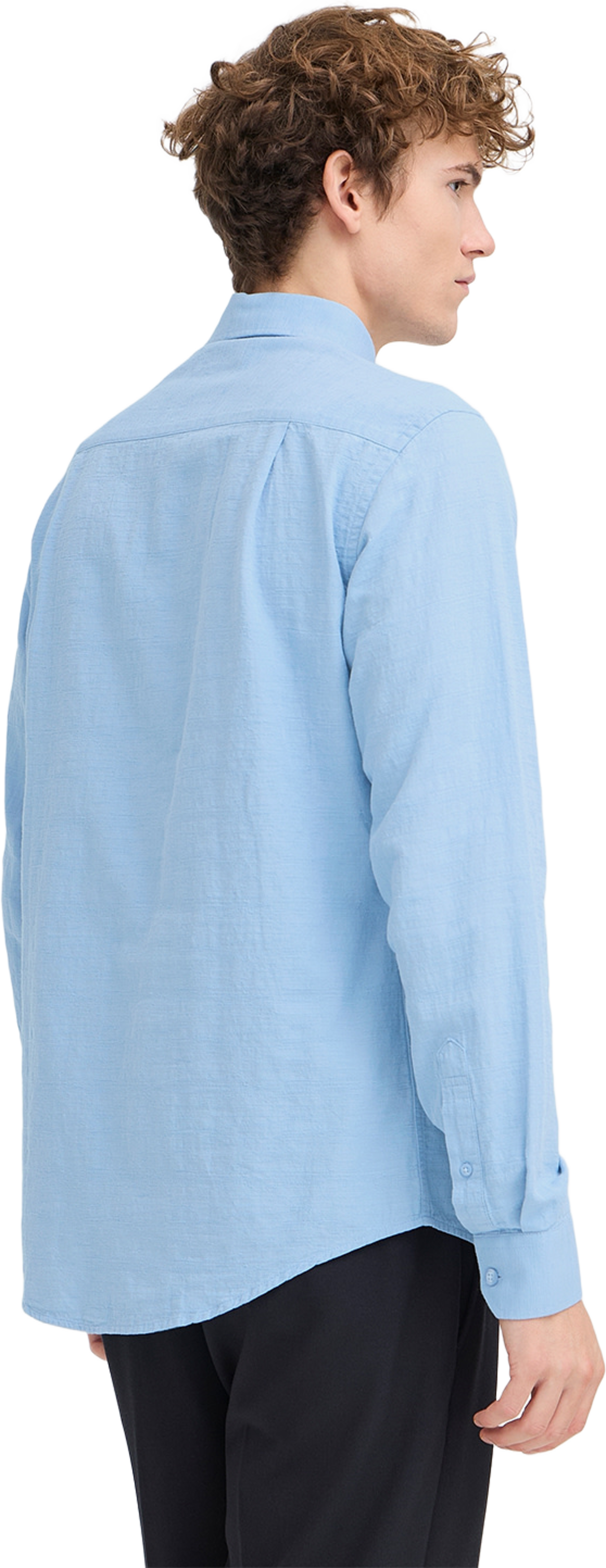 Aaberg Structured  Shirt, från Casual Friday, i färgen Vista Blue. Klicka för att öppna bilden i stort format