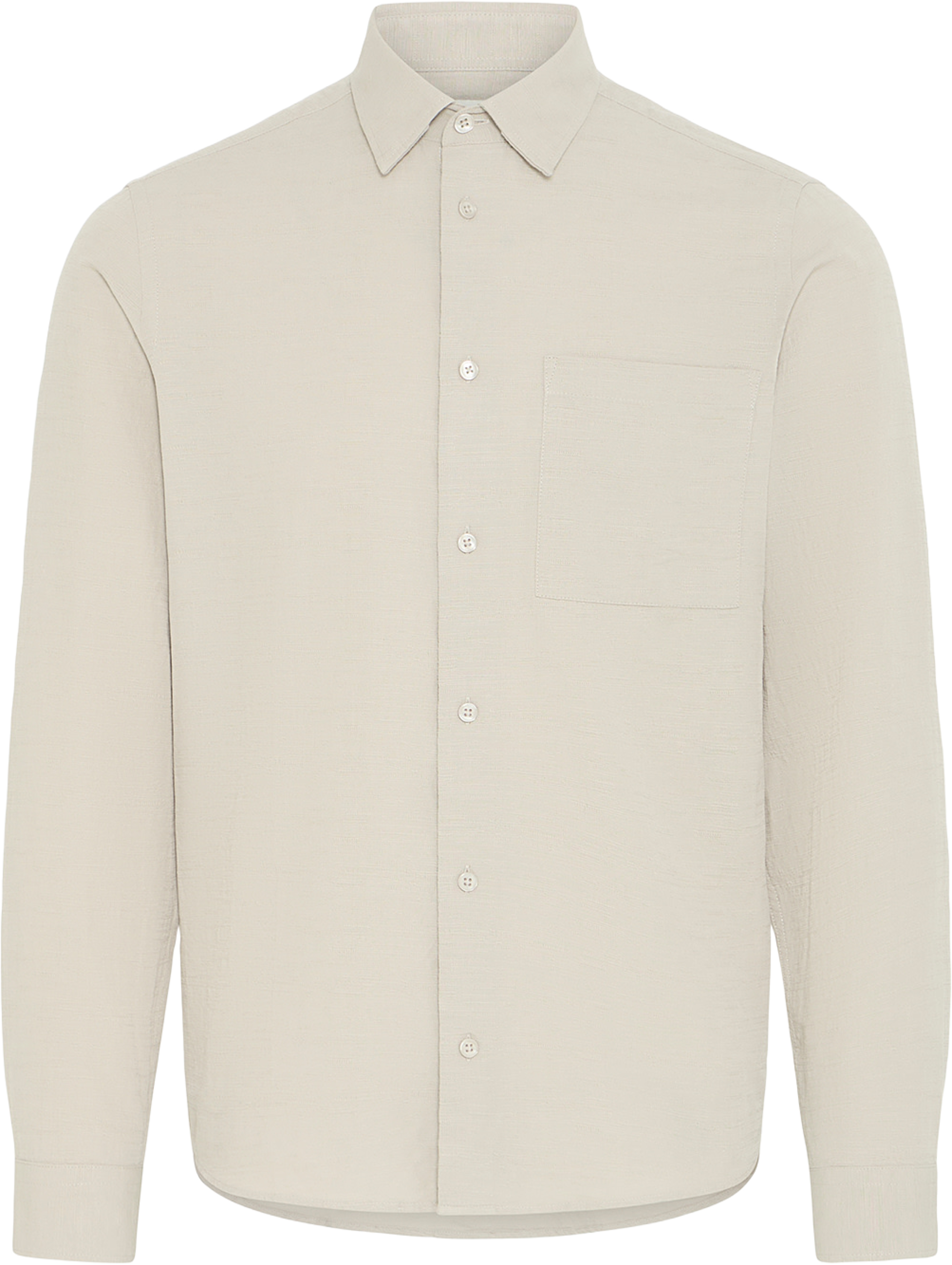 Aaberg Structured  Shirt, från Casual Friday, i färgen Island Fossil. Klicka för att öppna bilden i stort format