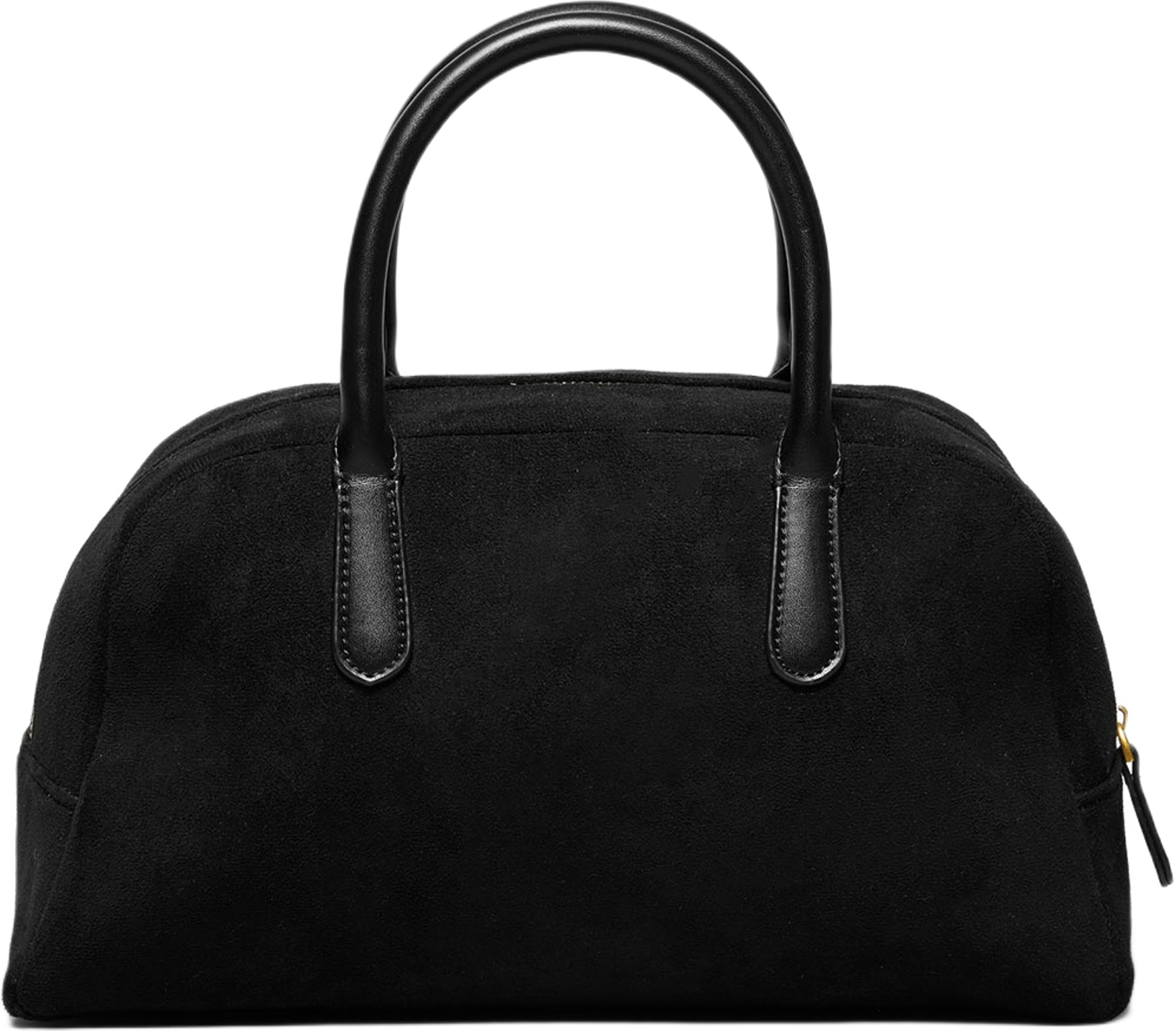 Fake Suede Bowling Bag