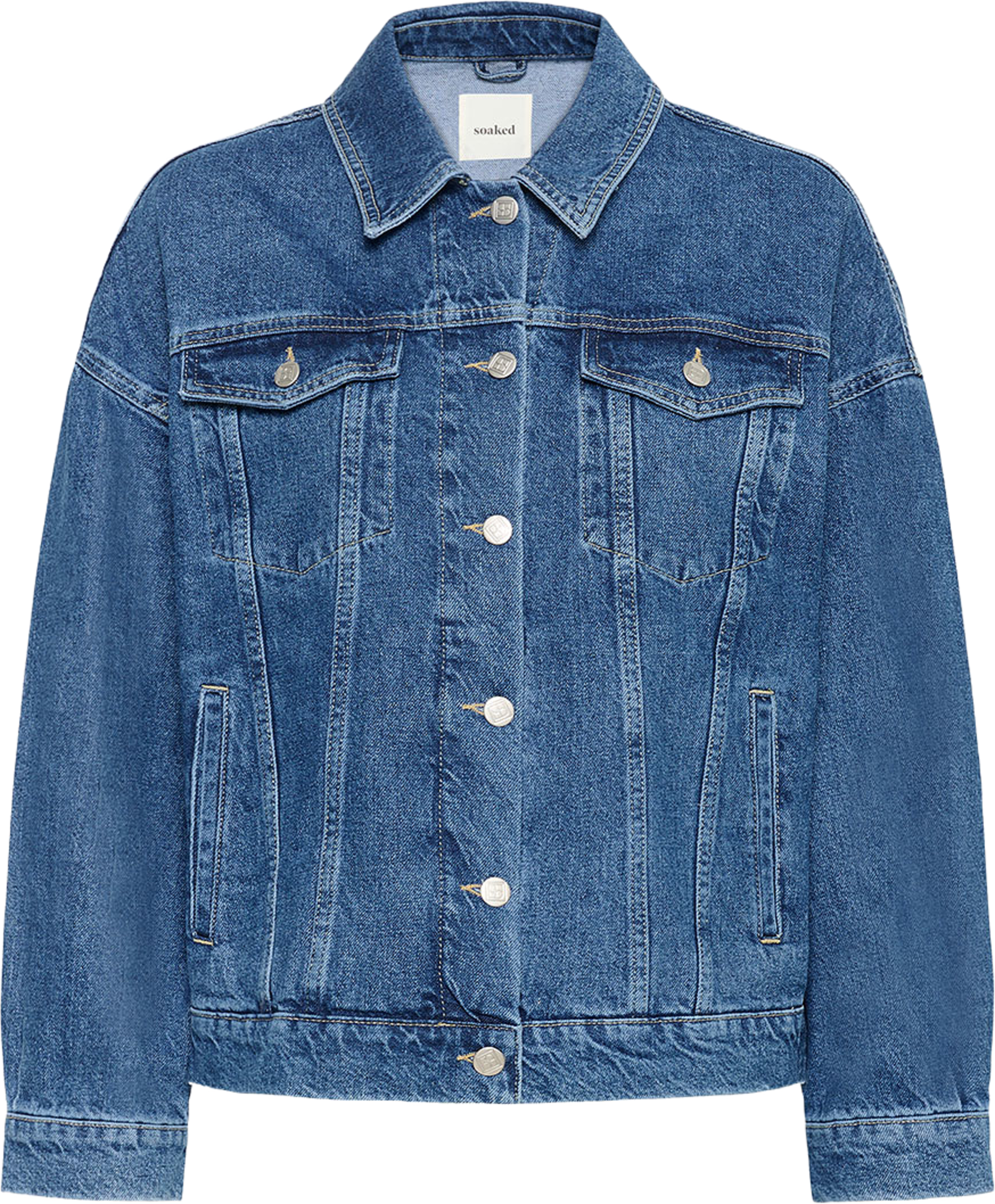 SLNamira Jacket, från Soaked In Luxury, i färgen Classic Blue Denim. Klicka för att öppna bilden i stort format