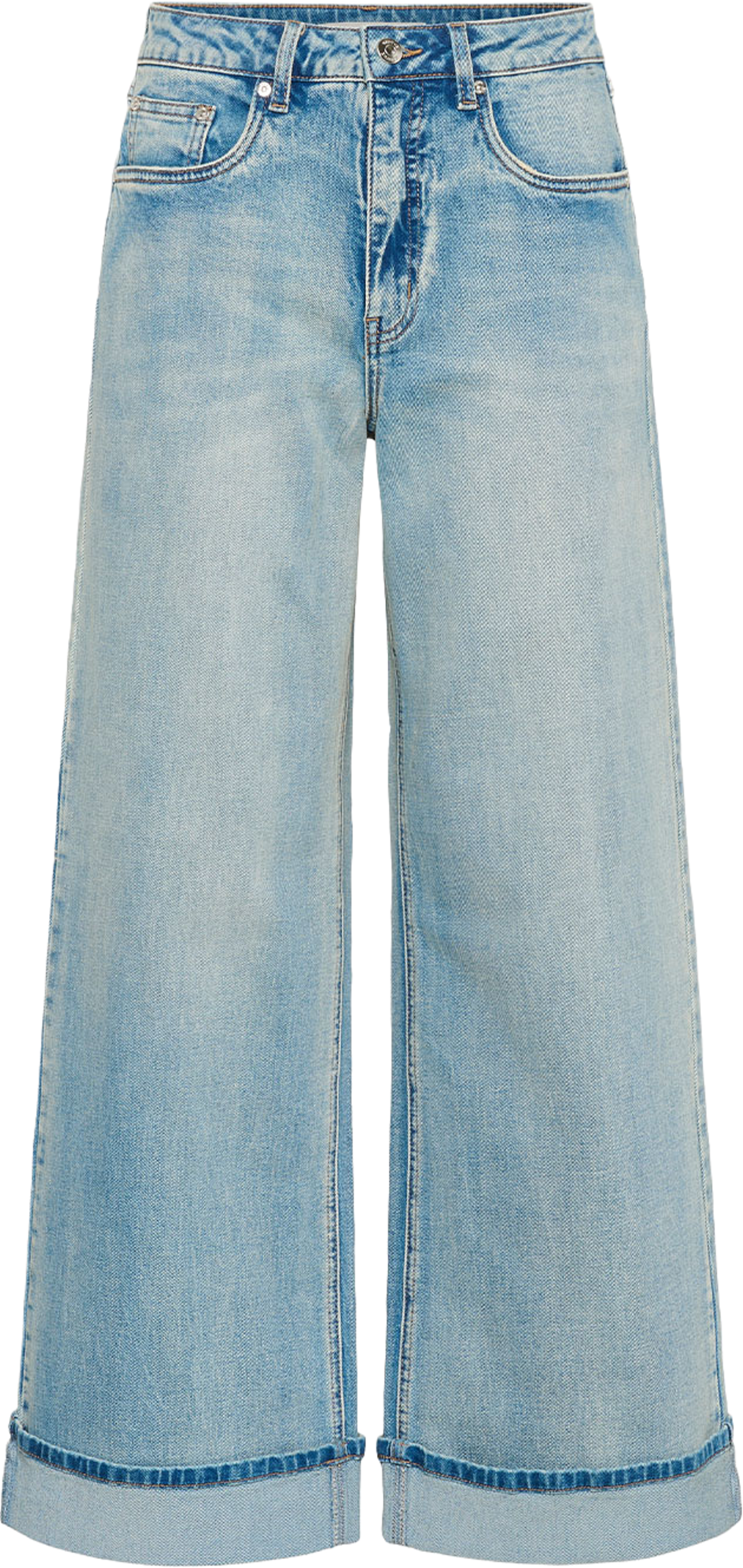 GZsara HW wide jeans NOOS, från Gestuz, i färgen Washed Blue. Klicka för att öppna bilden i stort format
